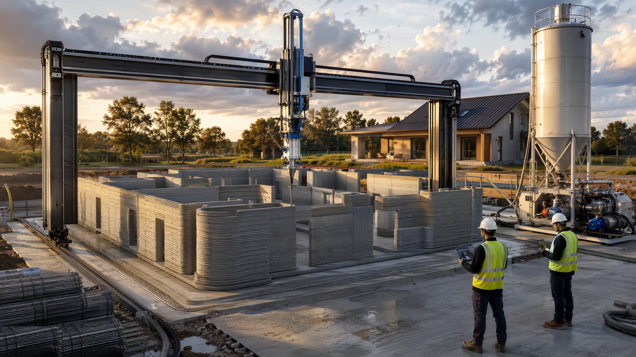 3D Printing and Additive Construction — construction process cover
