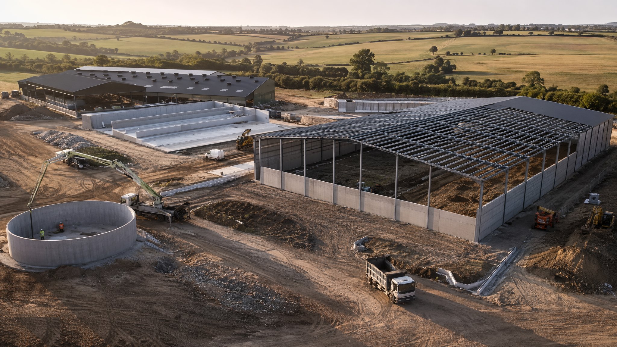 Agricultural Buildings — construction process cover