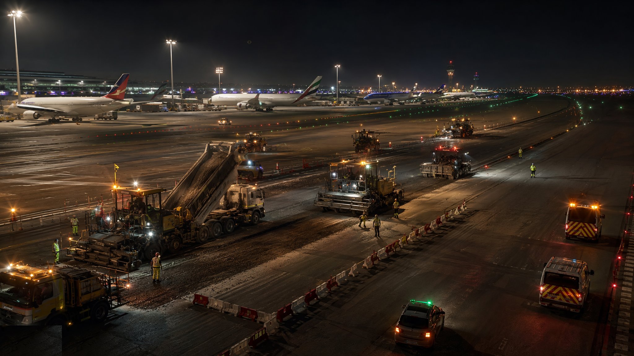 Airside Works in Live Airports — construction process cover