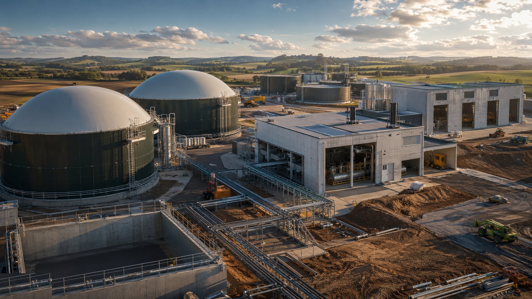 Anaerobic Digestion & Composting Facilities — construction process cover