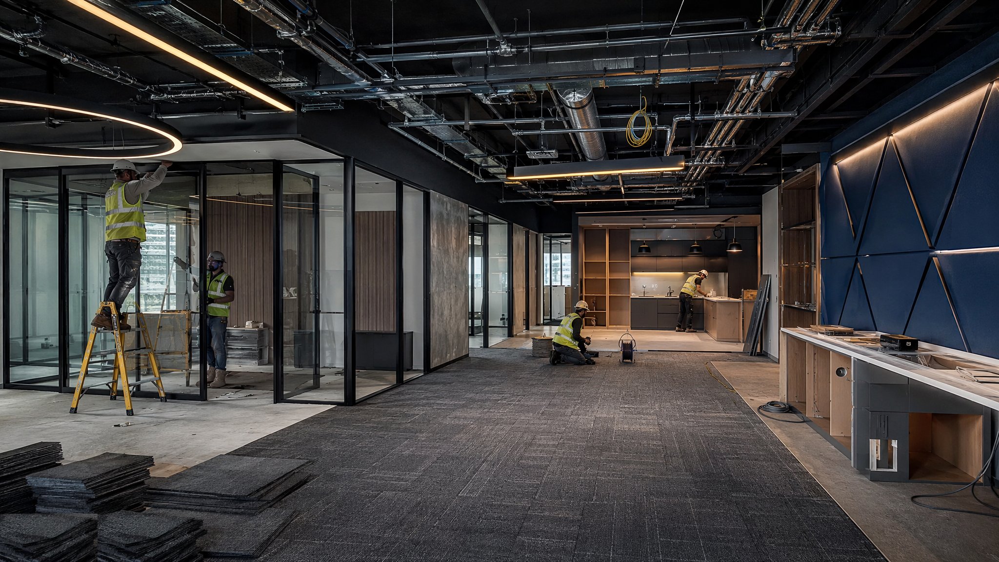 Cat B Fit-Out — construction process cover