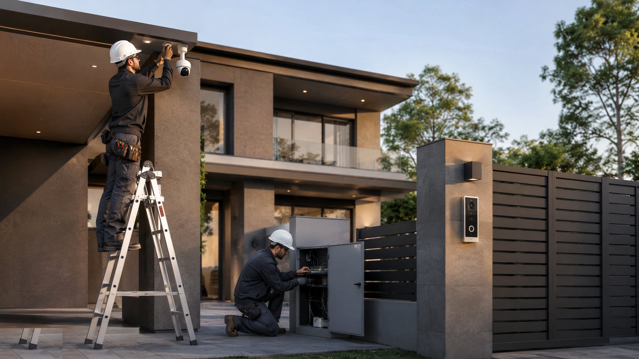 CCTV & Security Systems Installation — construction process cover