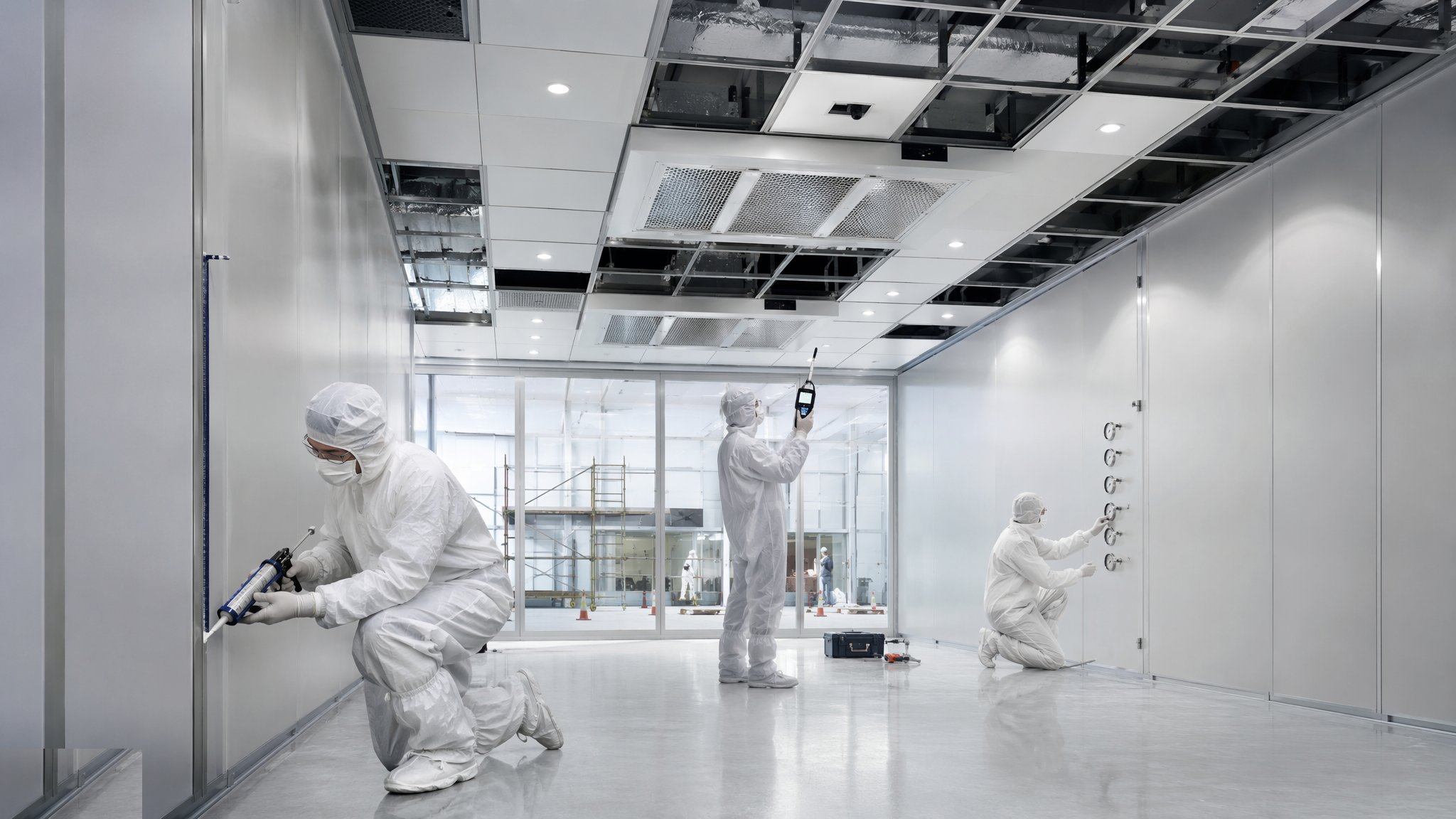 Cleanroom Construction — construction process cover