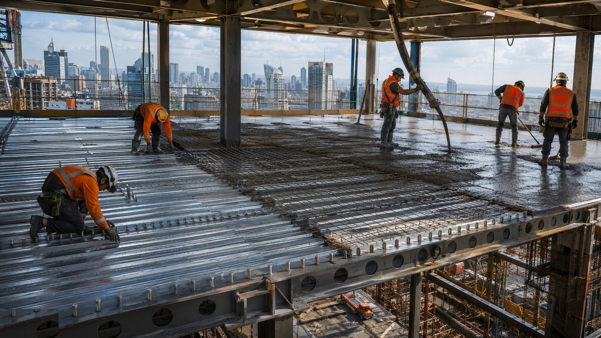 Floor Plates & Composite Decks — construction process cover
