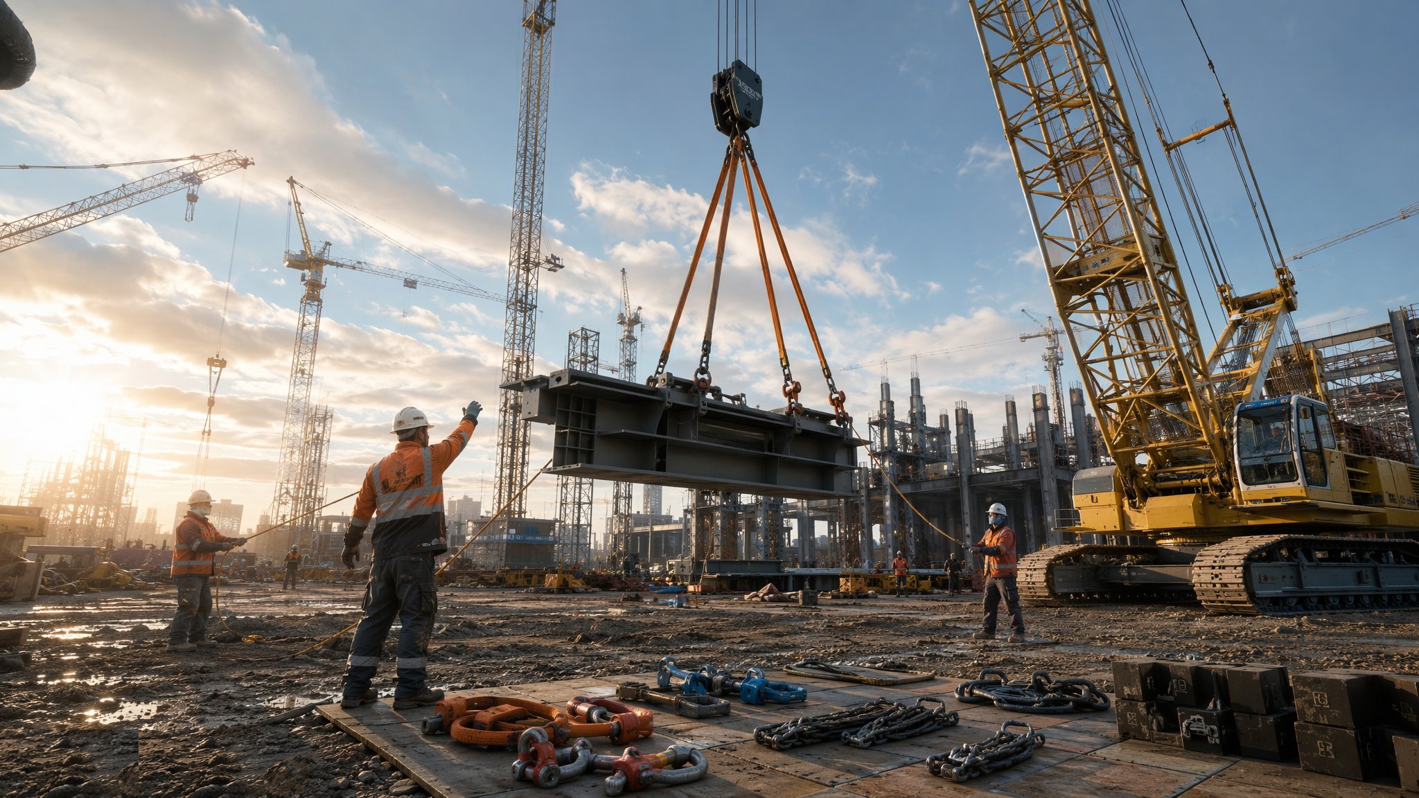 Craneage and Lifting Operations — construction process cover