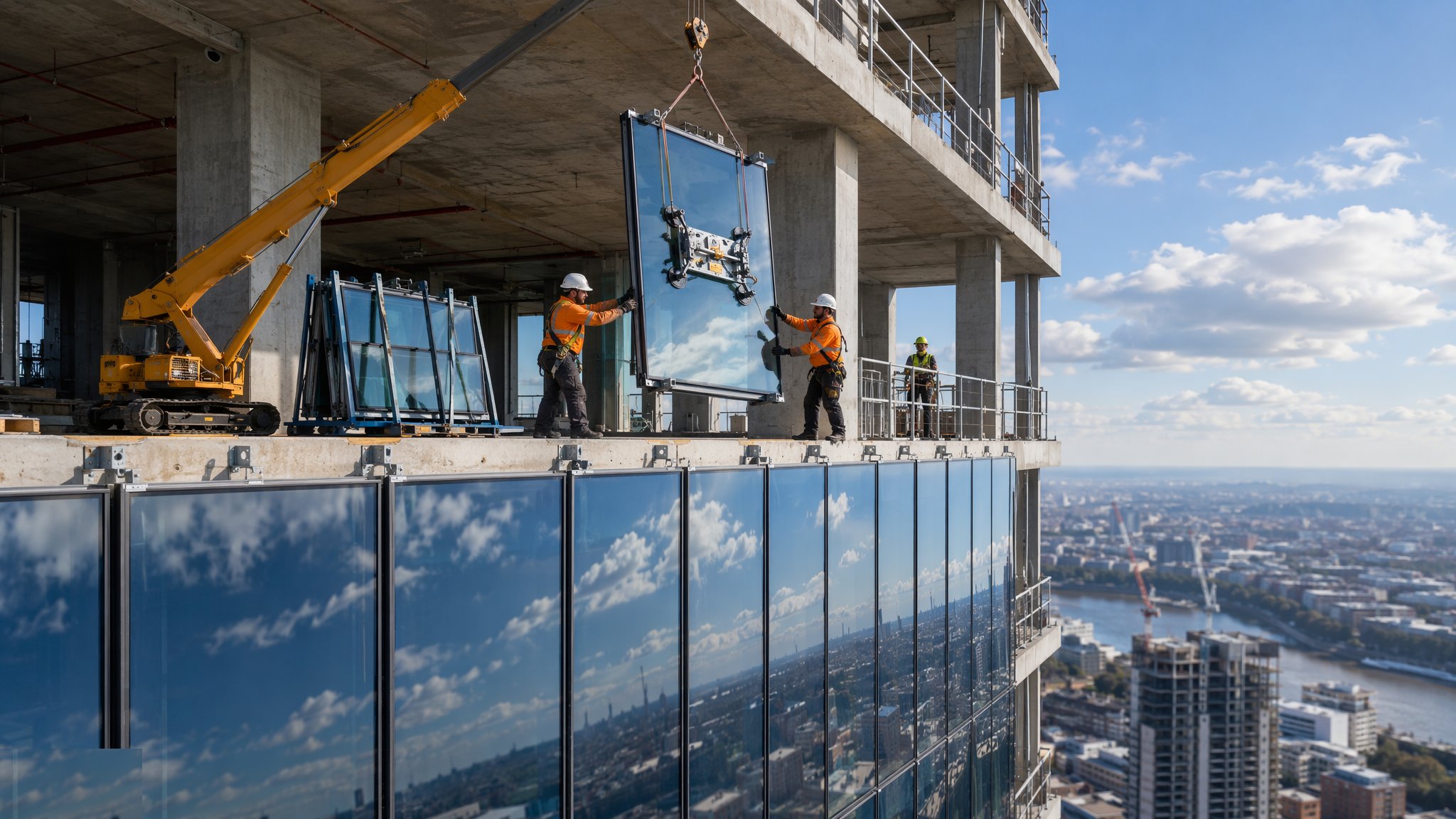 Curtain Walling & Unitised Façades — construction process cover