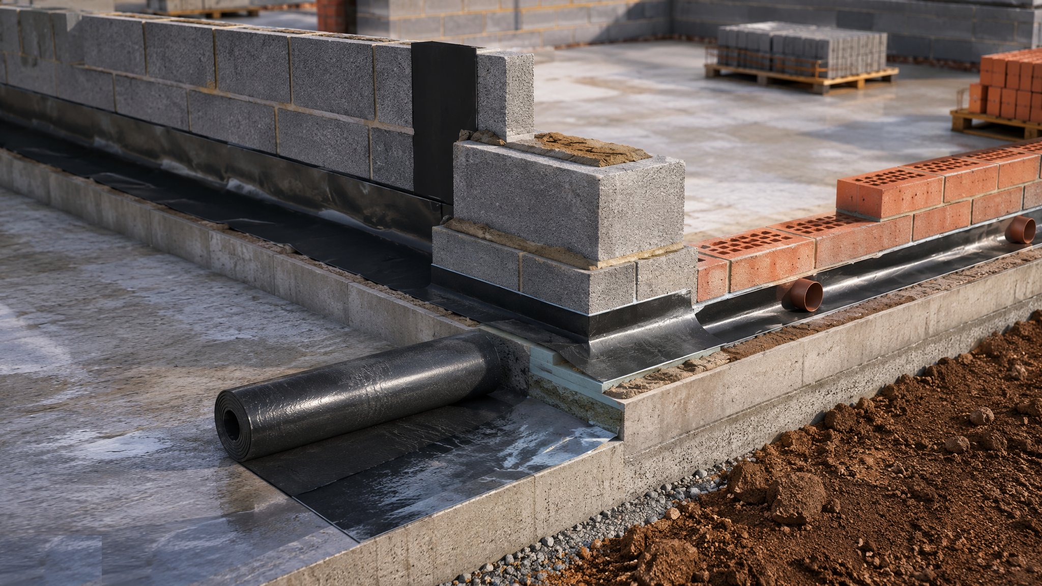 Damp Proofing — DPC, DPM and Cavity Trays — construction process cover