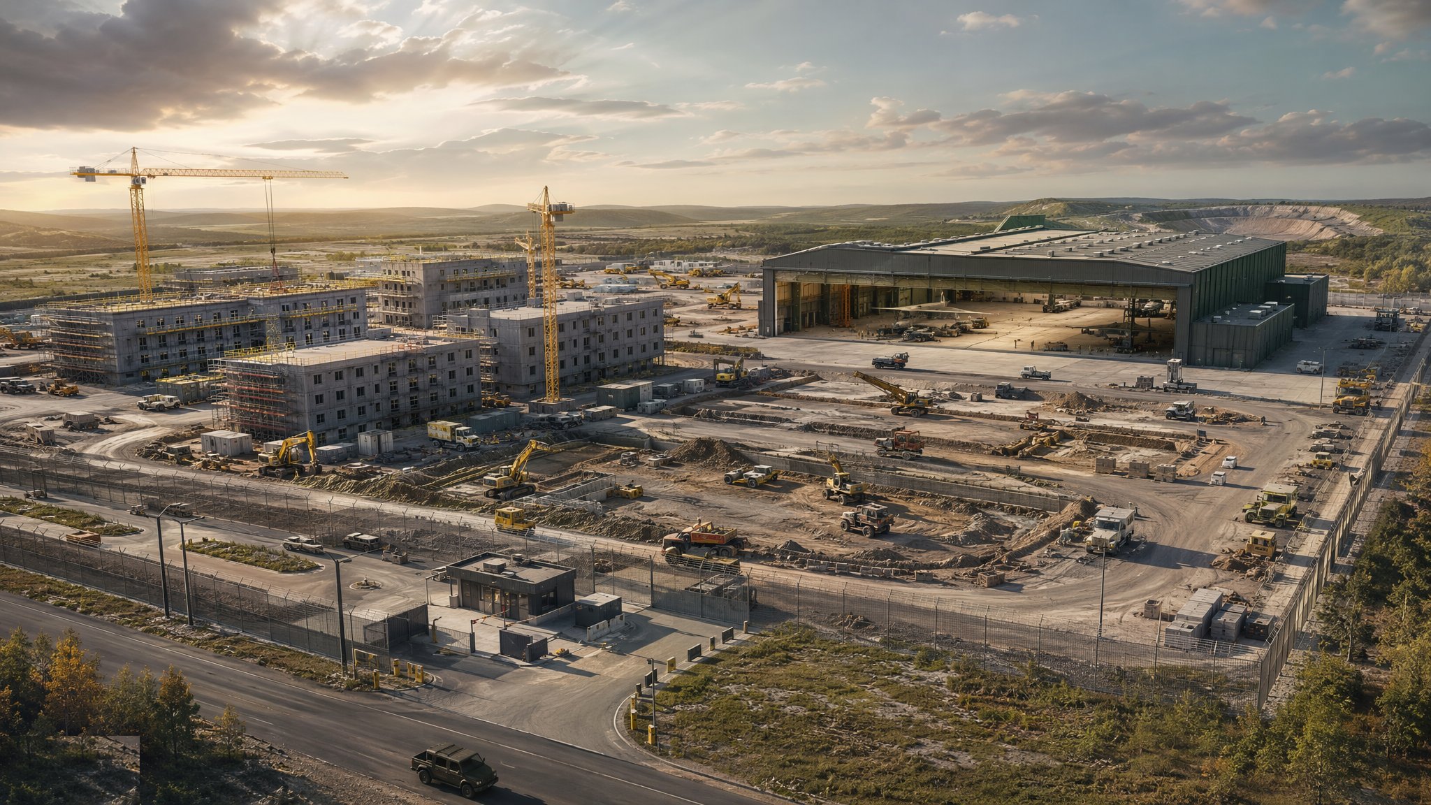 Defence Estate Construction — construction process cover
