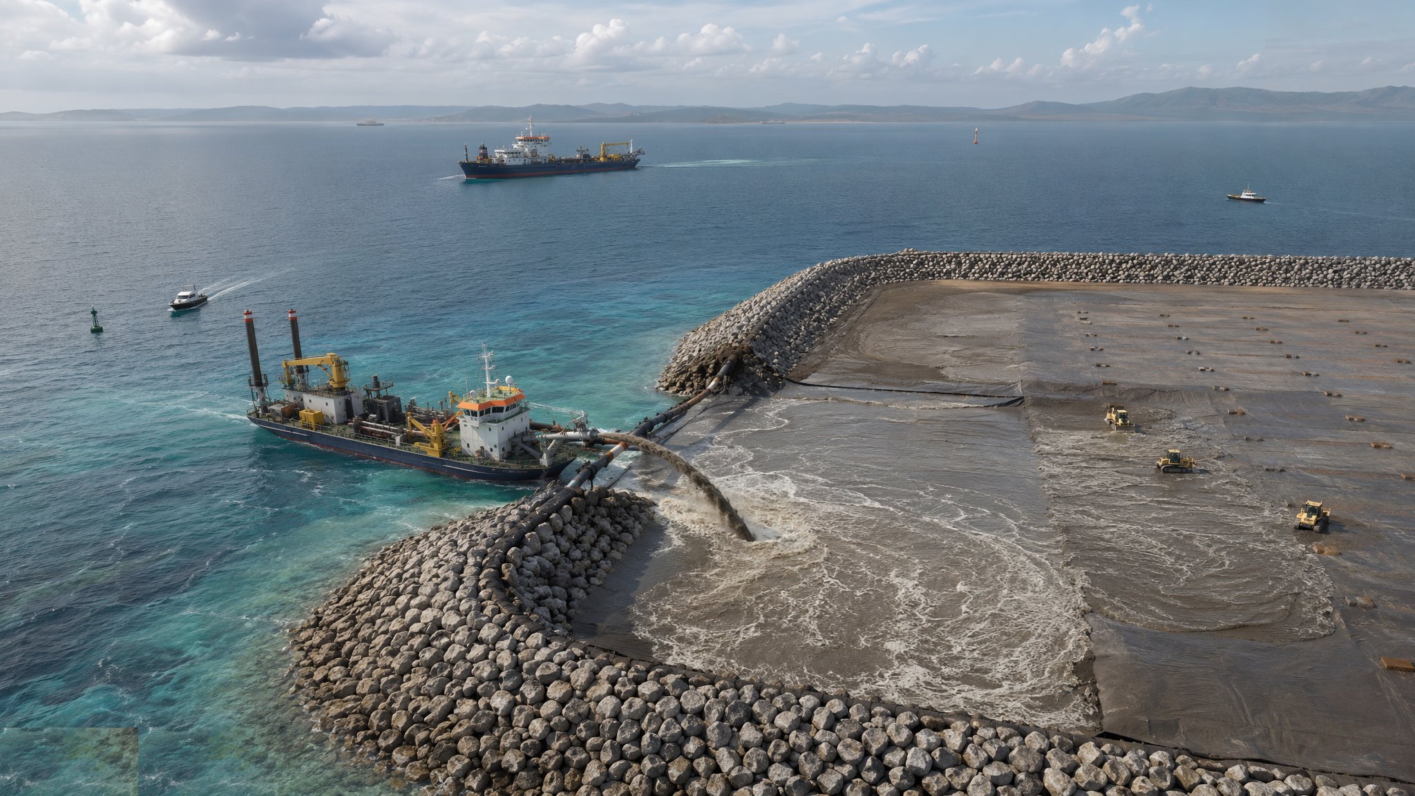 Dredging & Land Reclamation — construction process cover