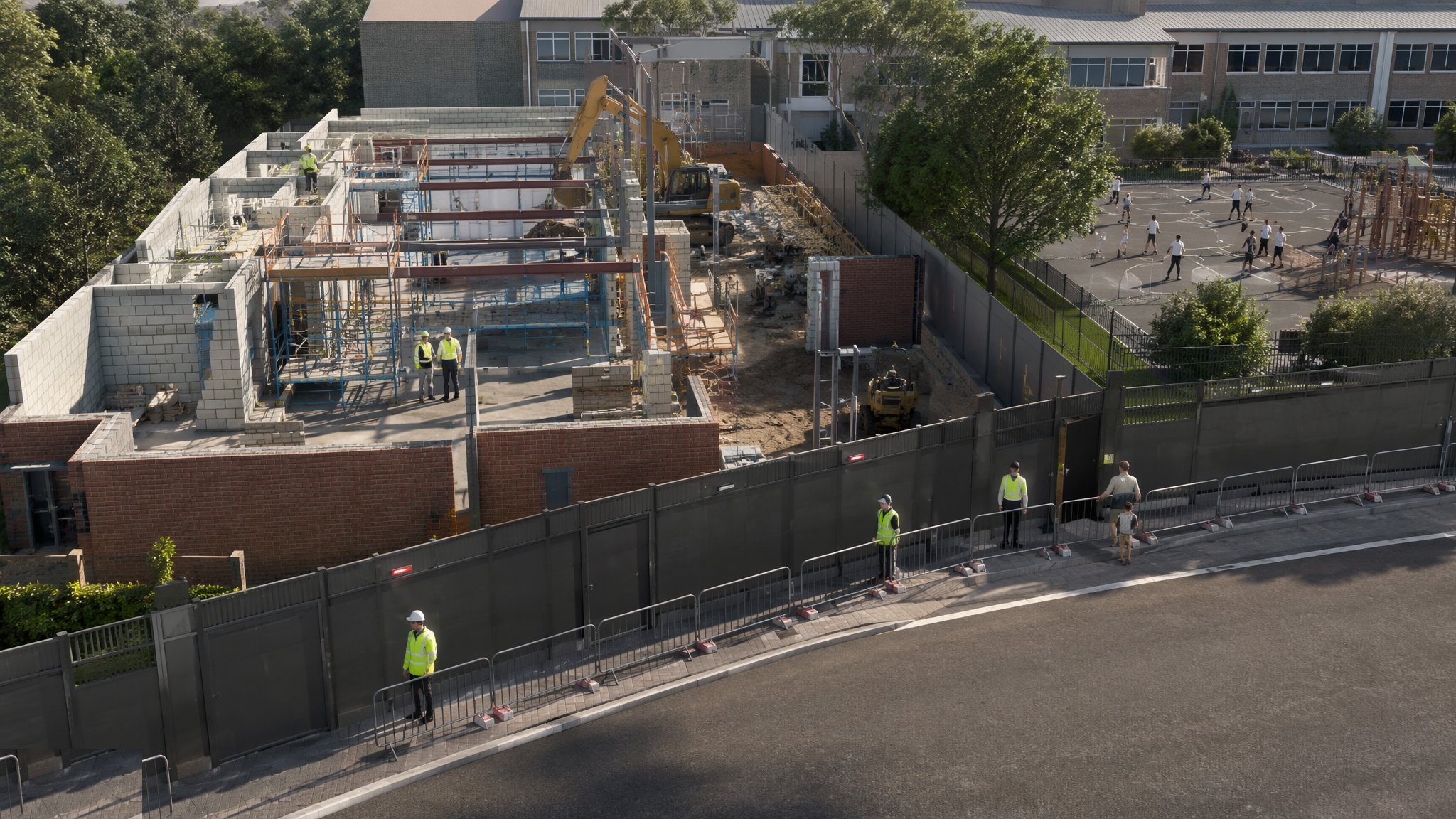 Working in Live Schools & Safeguarding — construction process cover