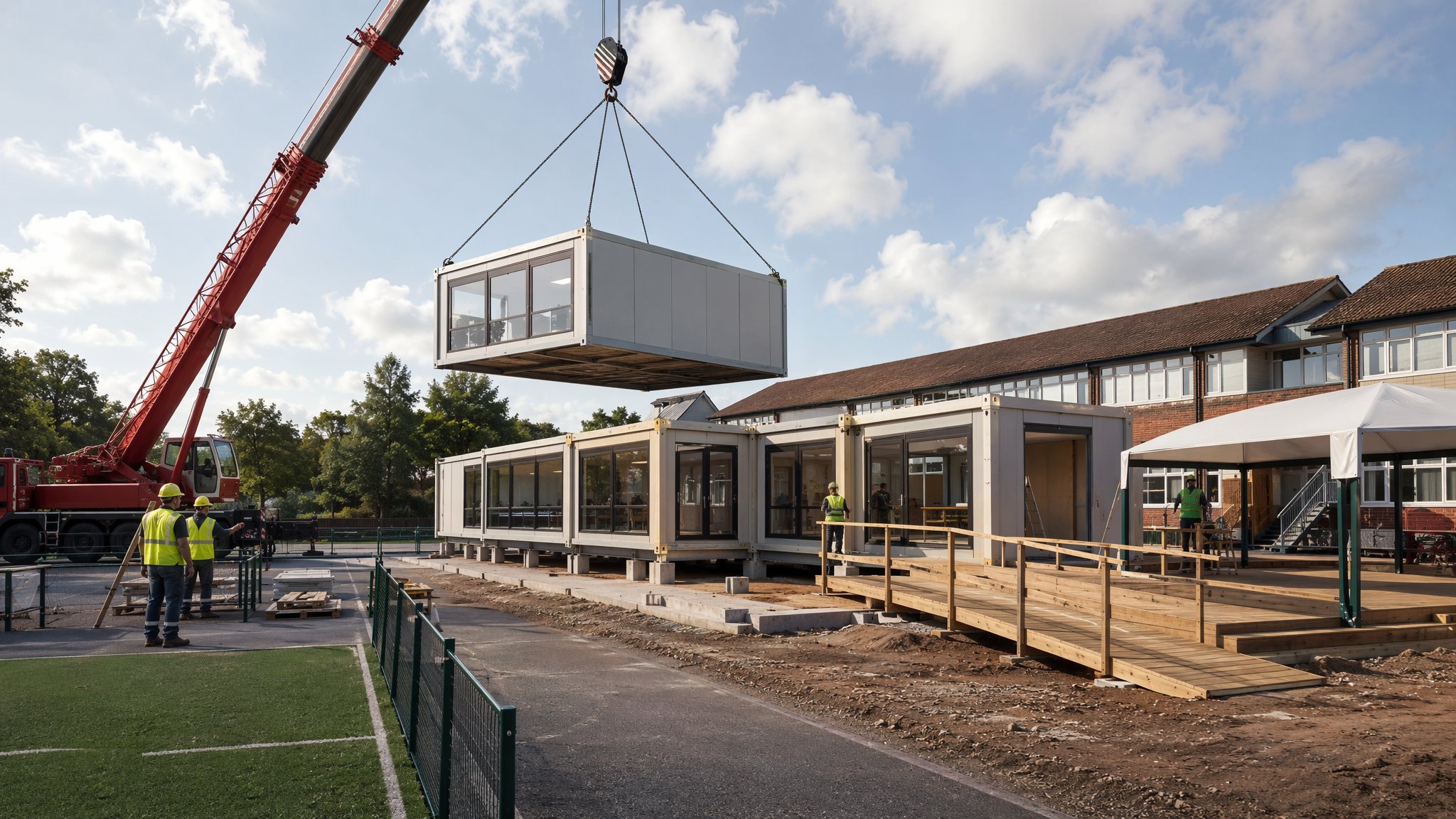 Modular Classrooms & Off-Site Solutions — construction process cover