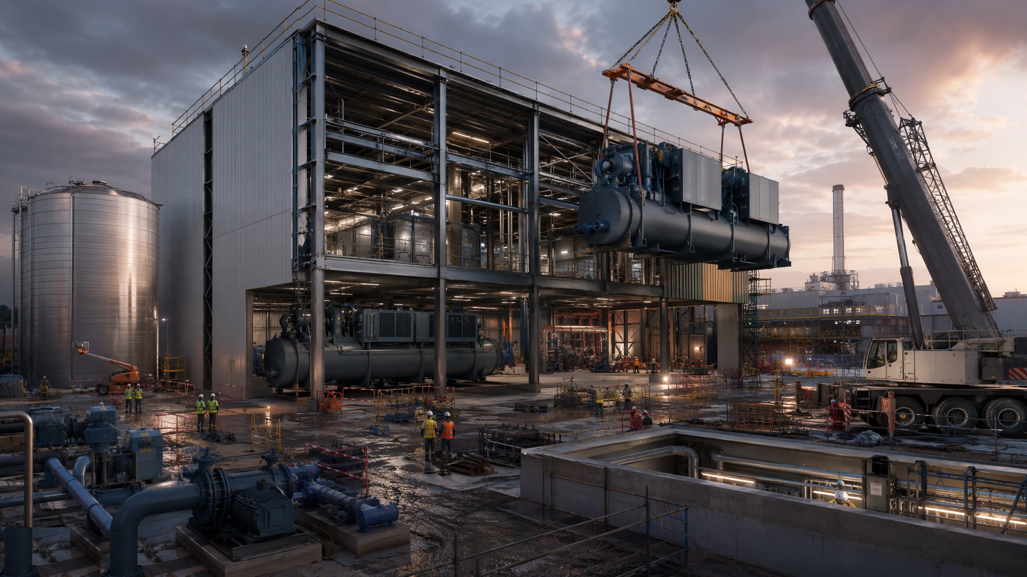 Energy Centre Construction — construction process cover