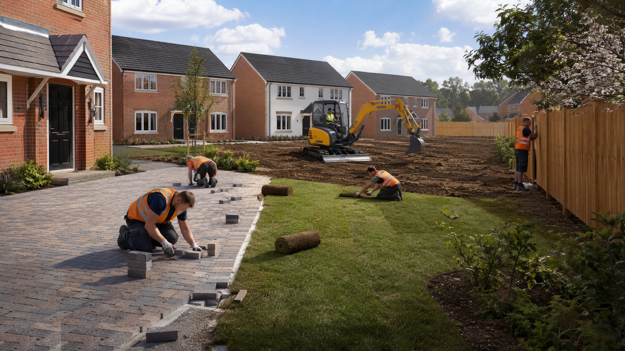 External Works & Landscaping — construction process cover