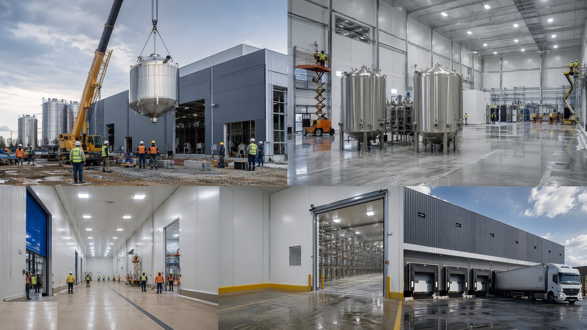 Food & Beverage Processing Facilities — construction process cover