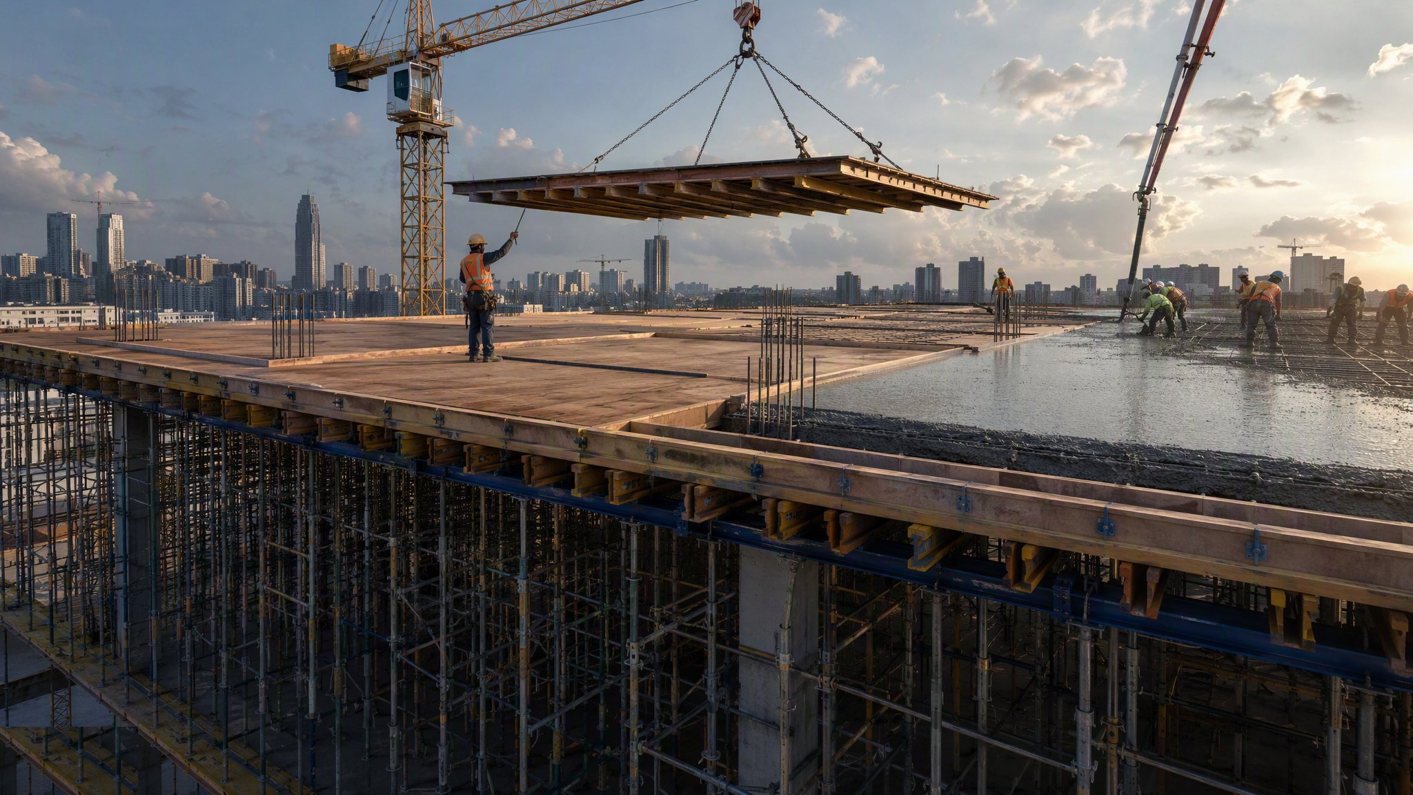 Horizontal Formwork and Falsework — construction process cover