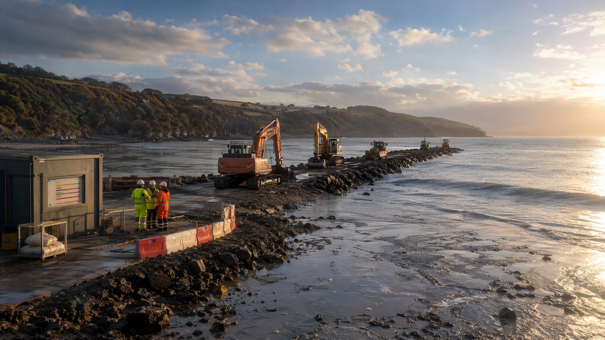 Working in the Intertidal Zone — construction process cover