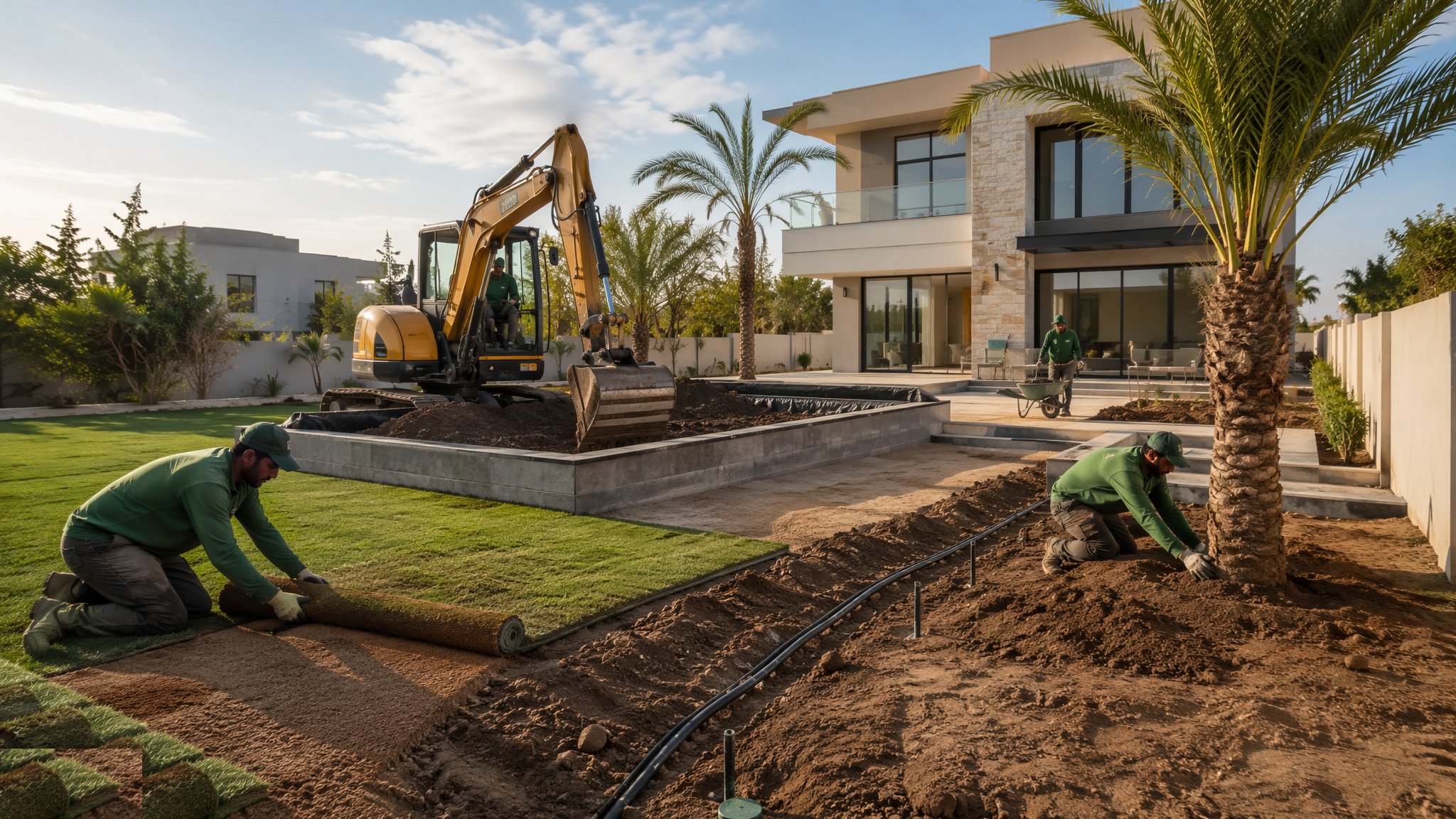 Soft Landscaping & Gardens (Homes & Villas) — construction process cover
