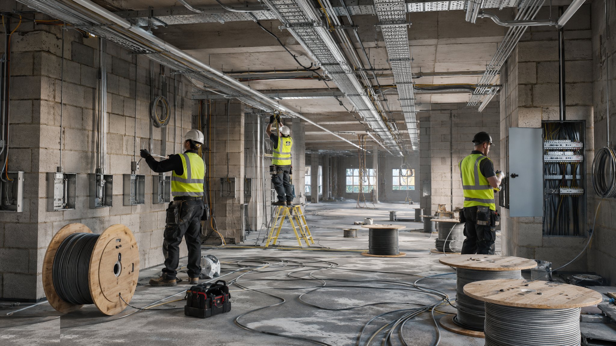 MEP — Electrical (First & Second Fix) — construction process cover