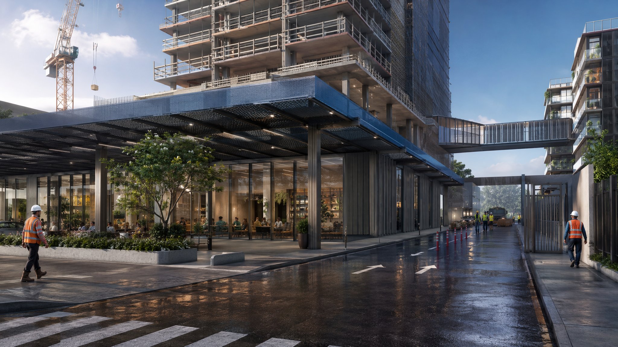 Phased Handover & Live-Site Logistics — construction process cover