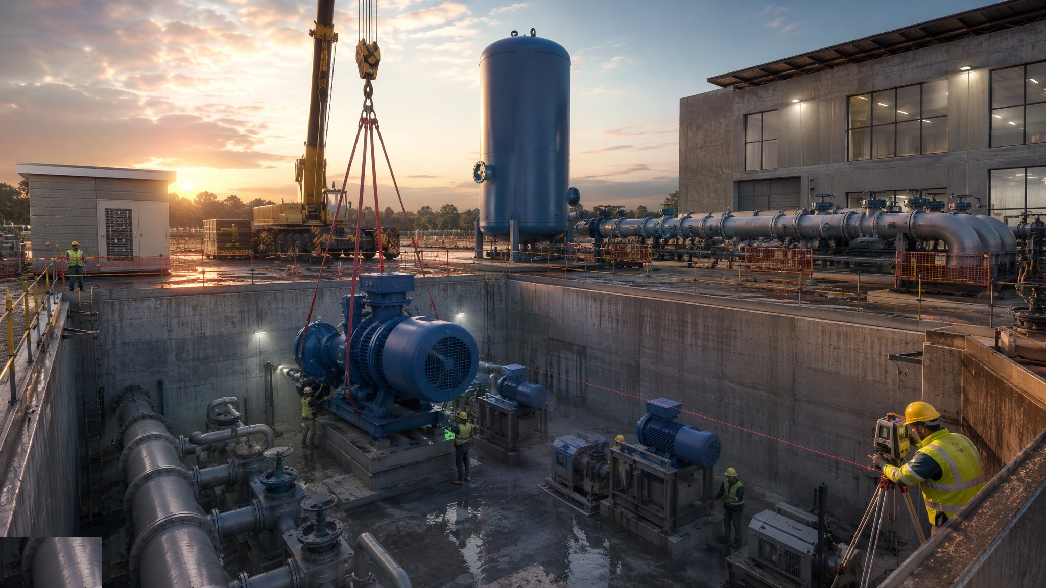 Water Pumping Stations — construction process cover