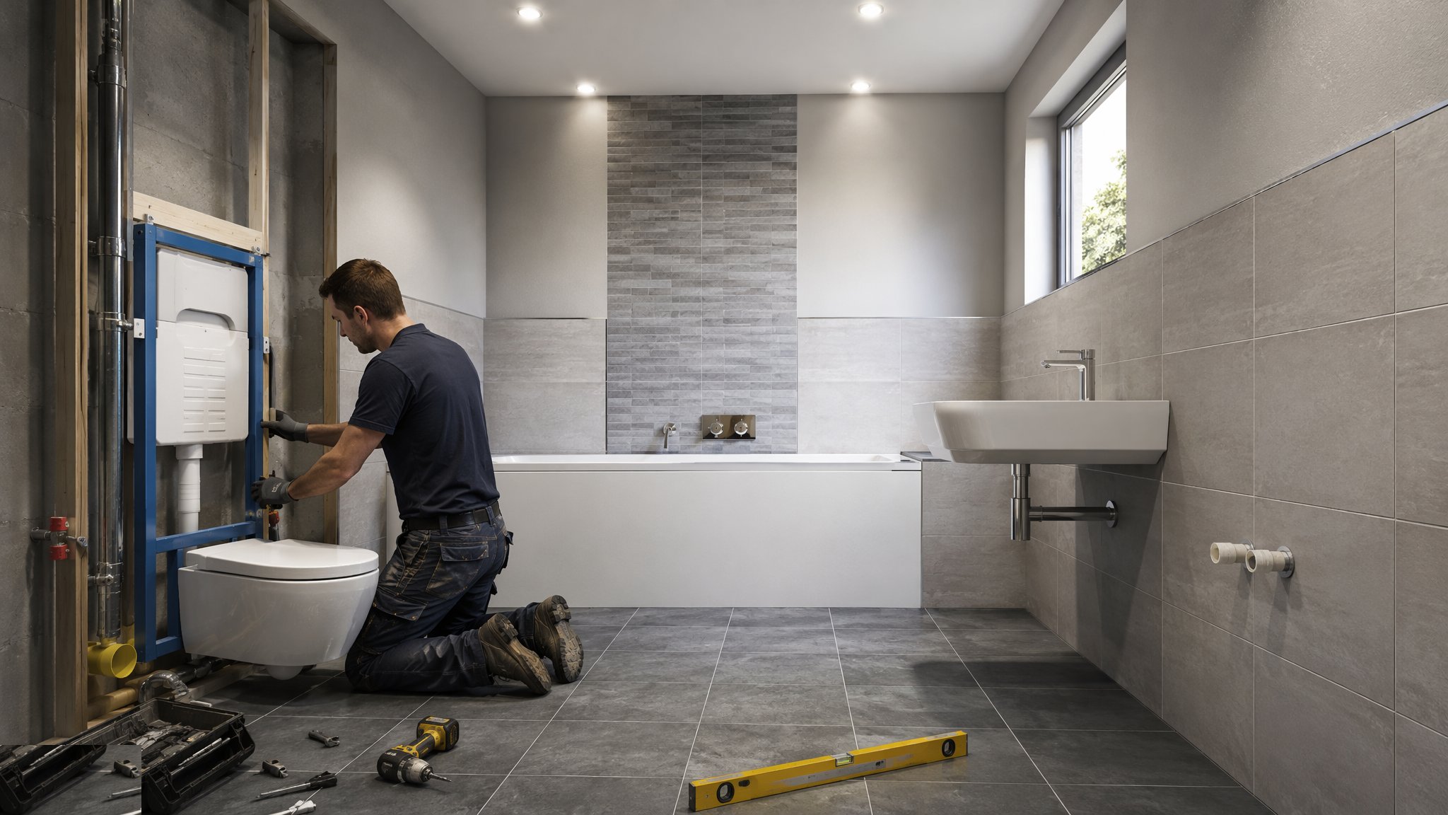 Sanitary Installation — construction process cover