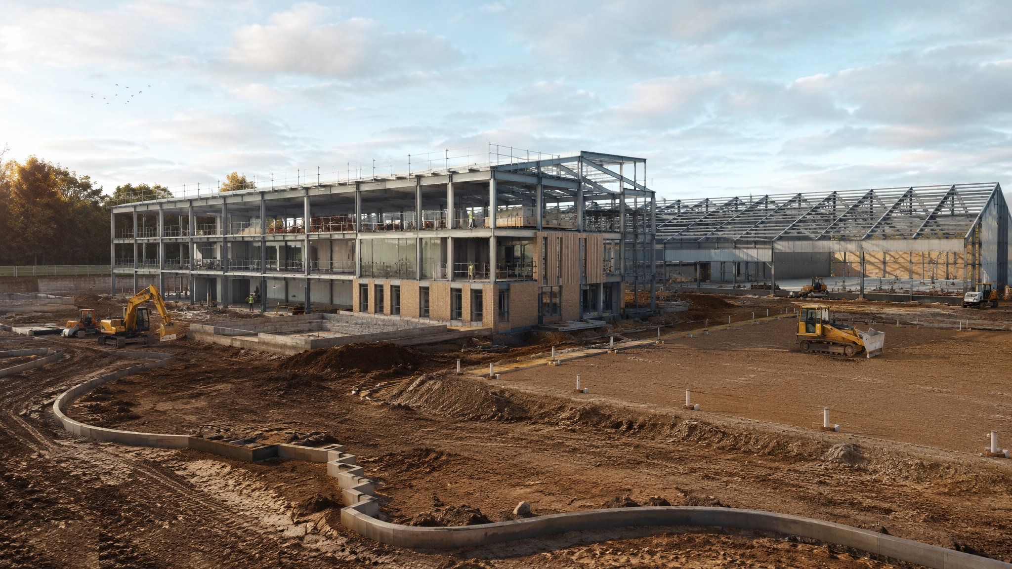 School Construction — construction process cover