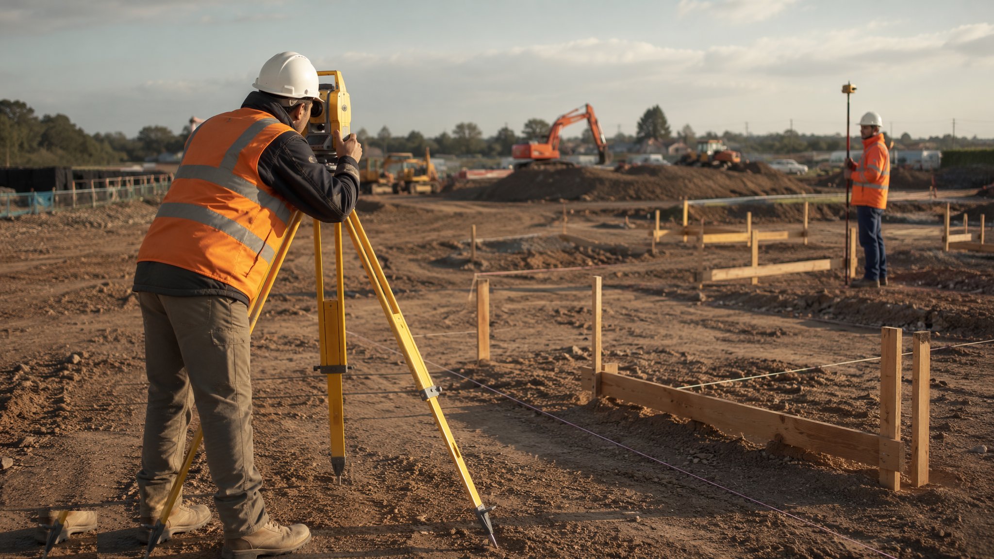 Setting Out & Survey Control — construction process cover