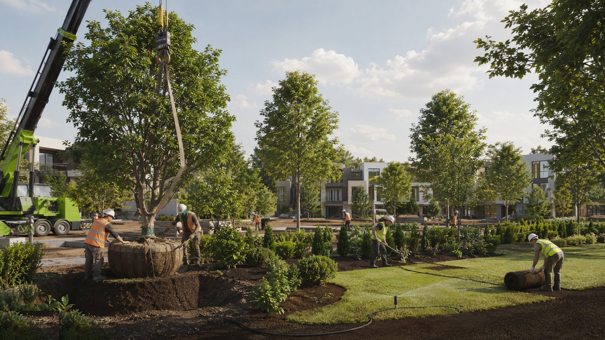 Soft Landscaping & Planting — construction process cover