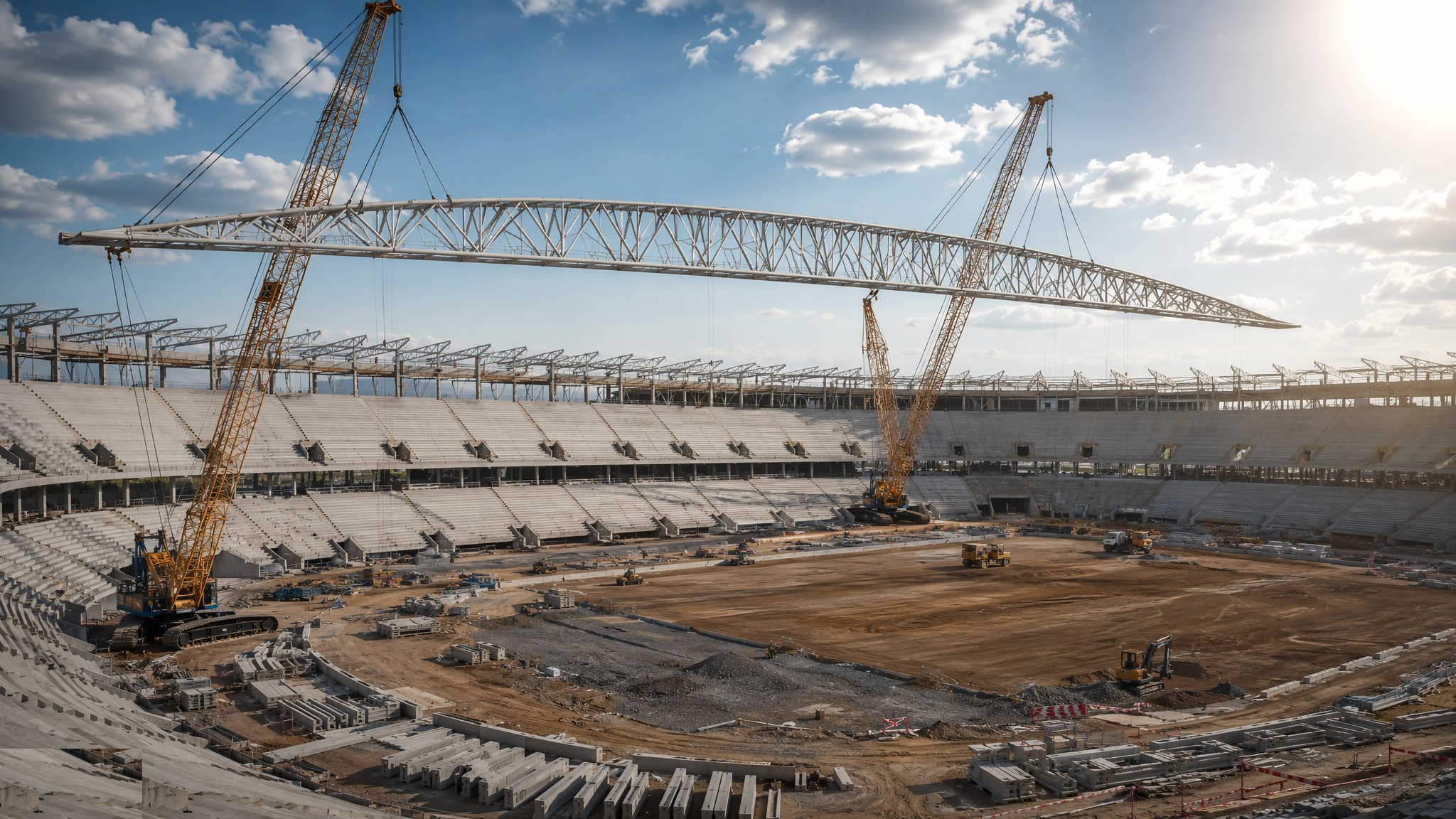 Stadium Construction — construction process cover