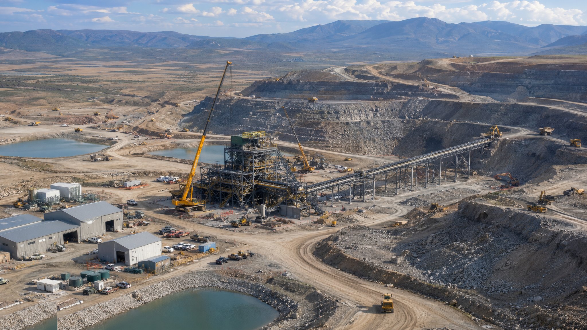 Surface Mine Infrastructure — construction process cover