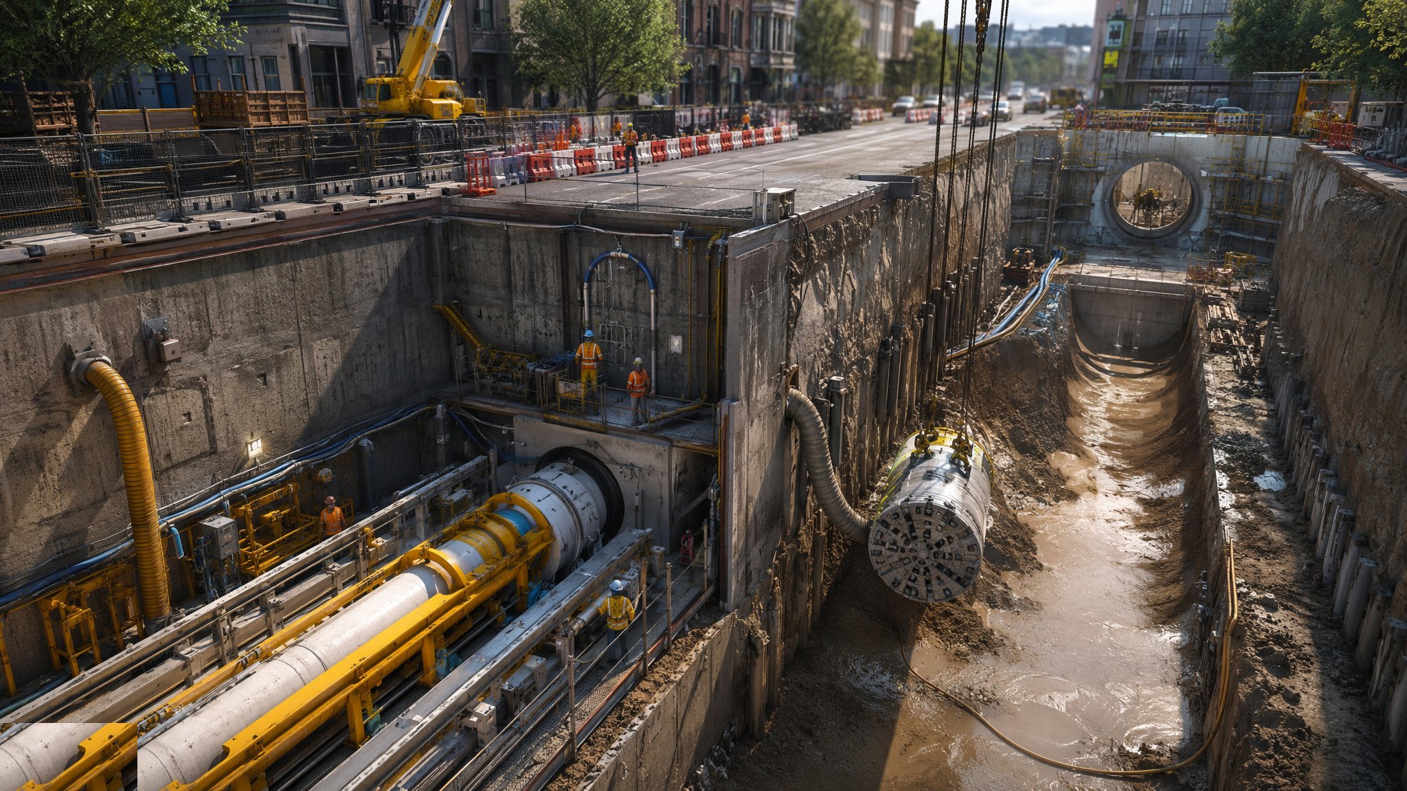 Utility Tunnels & Pipe Jacking — construction process cover