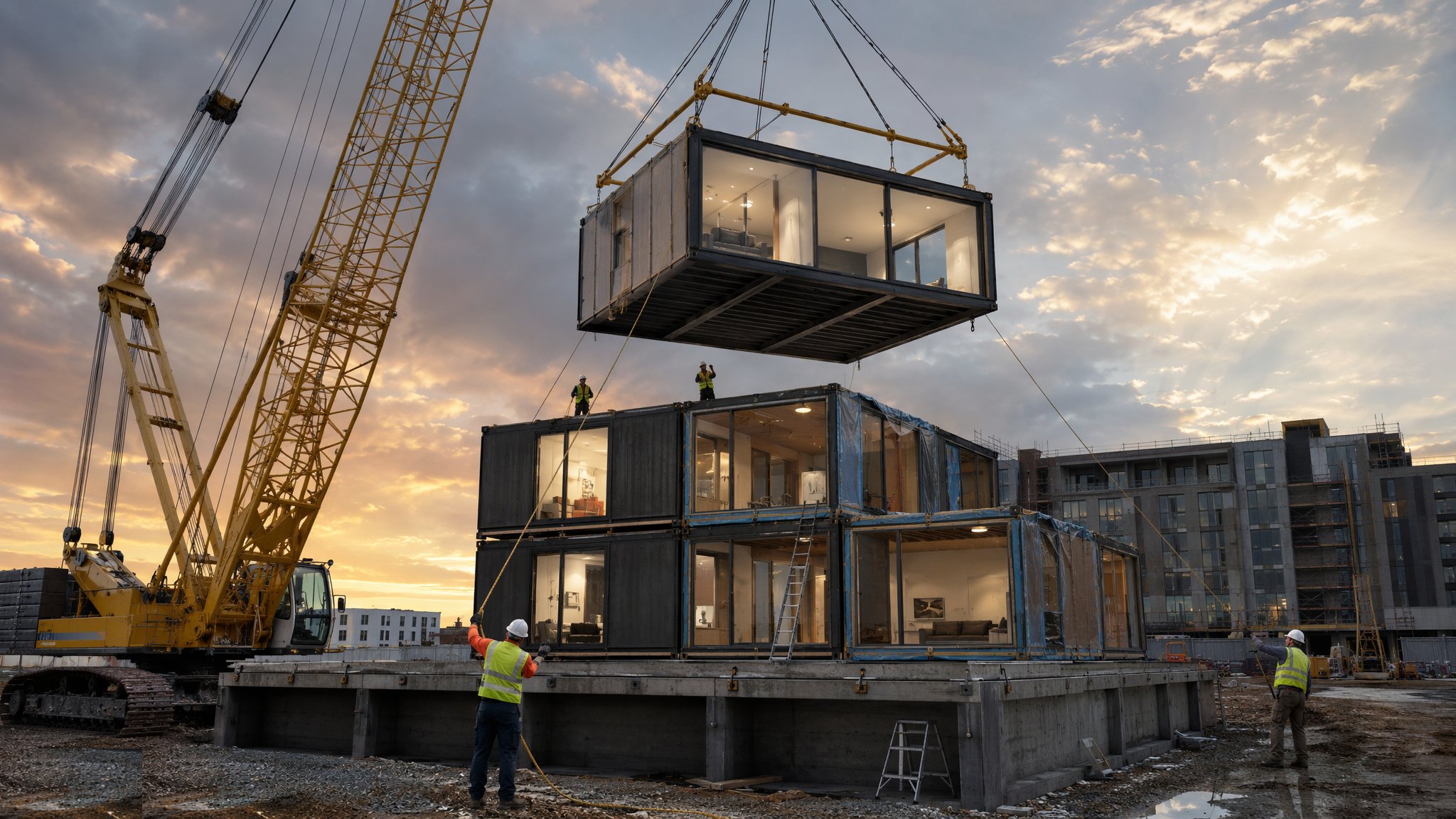 Volumetric Modular Construction — construction process cover