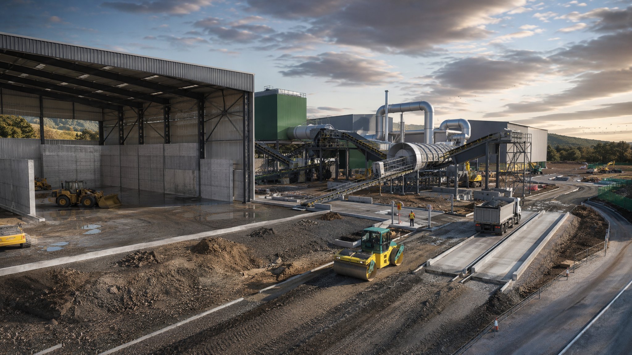 Waste Transfer Stations & MRFs — construction process cover