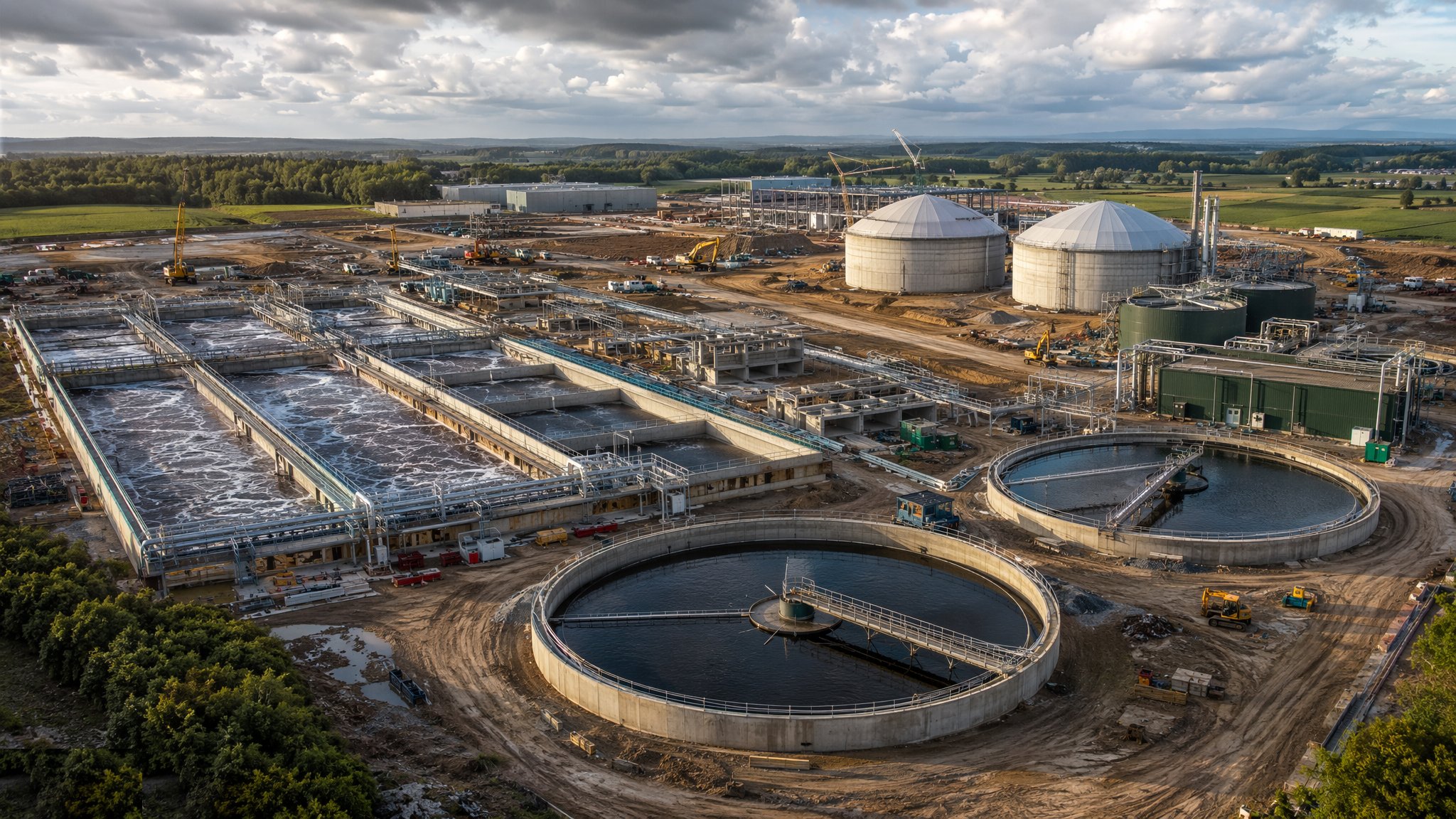 Wastewater Treatment Works Construction — construction process cover