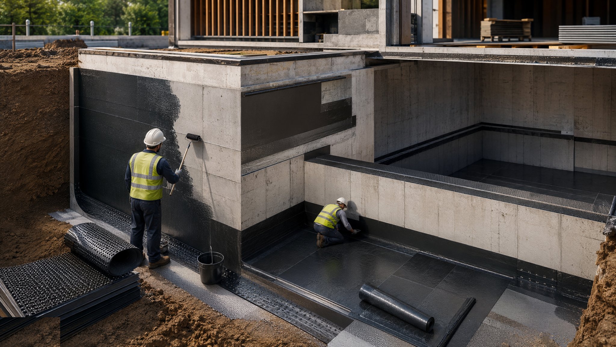 Waterproofing and Tanking — construction process cover