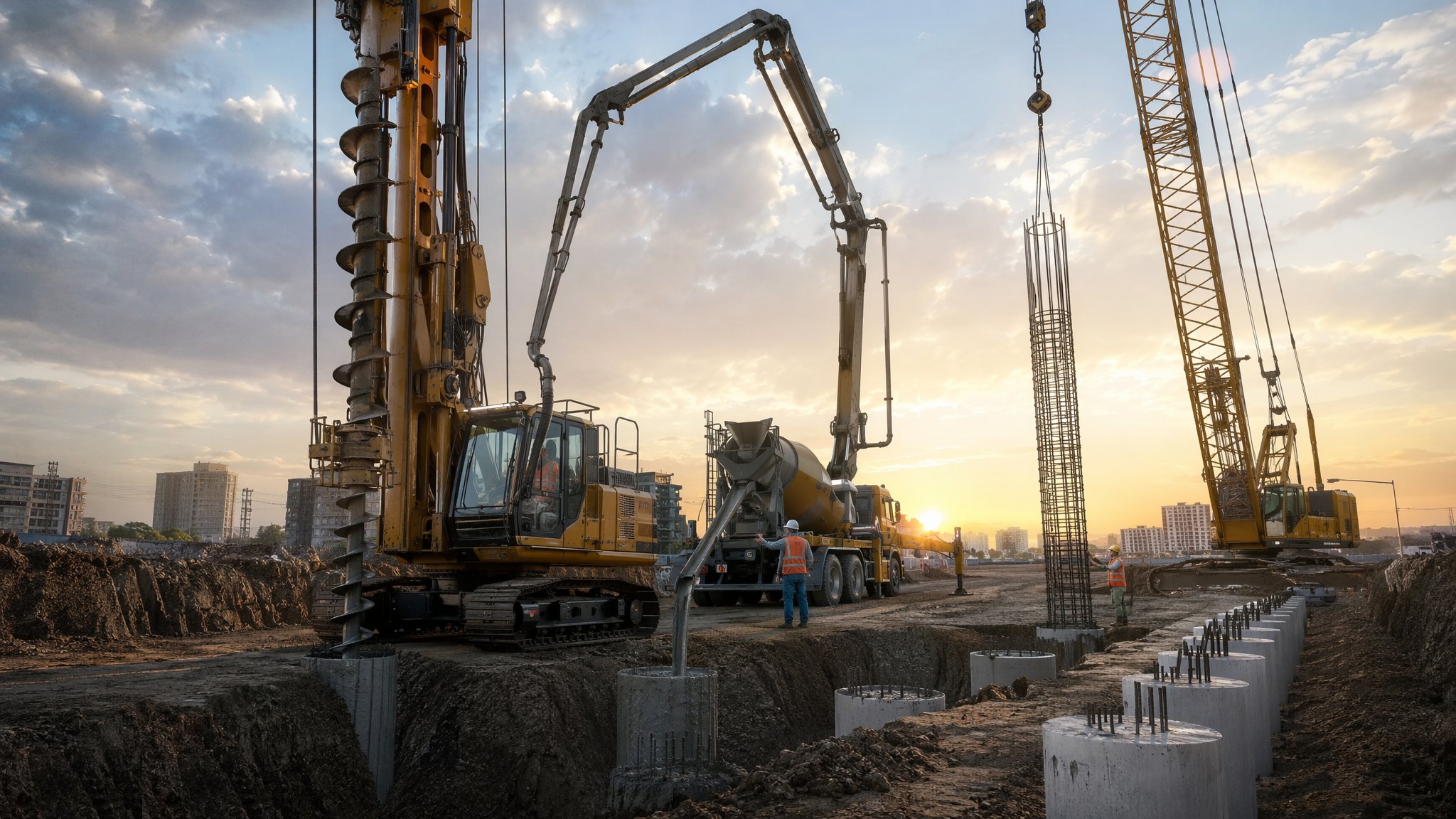 CFA — Continuous Flight Auger Piles — Piling & Deep Foundations
