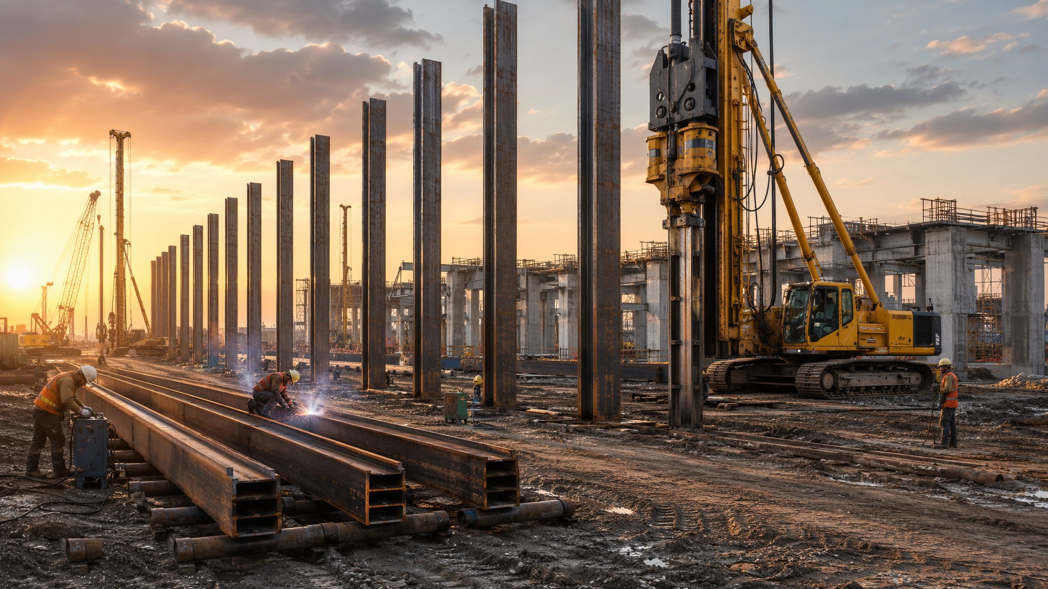 Driven steel tube and H piles — Piling & Deep Foundations