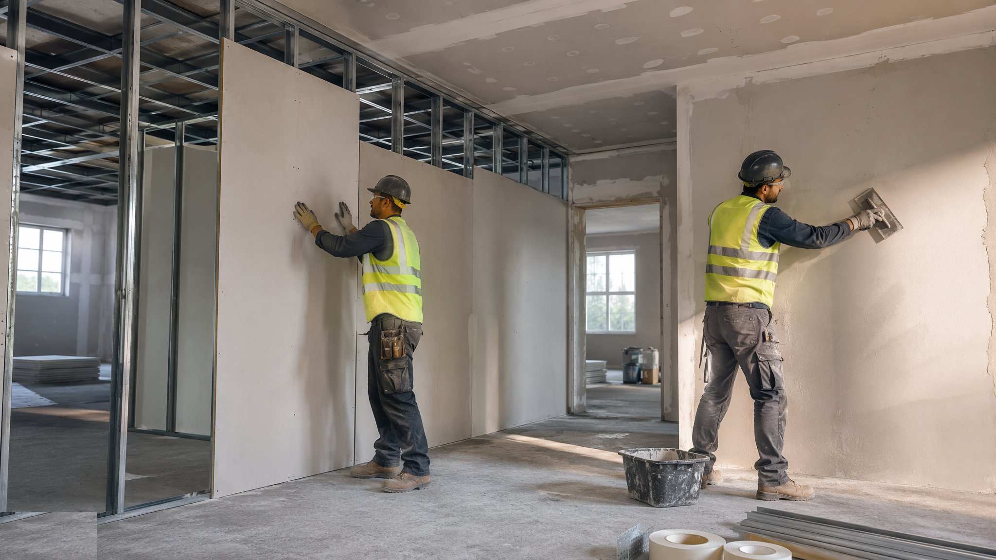 Dry lining and plastering — Internal Finishes