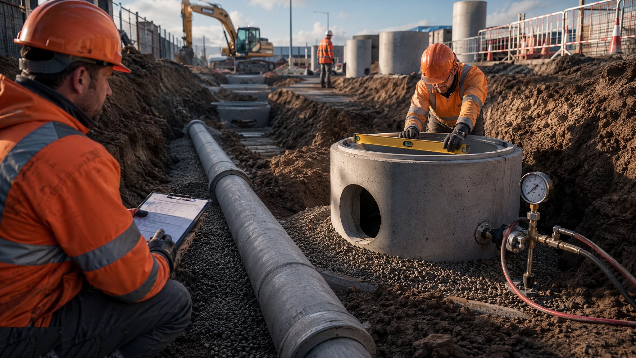 Foul and surface water drainage — External Works & Landscaping