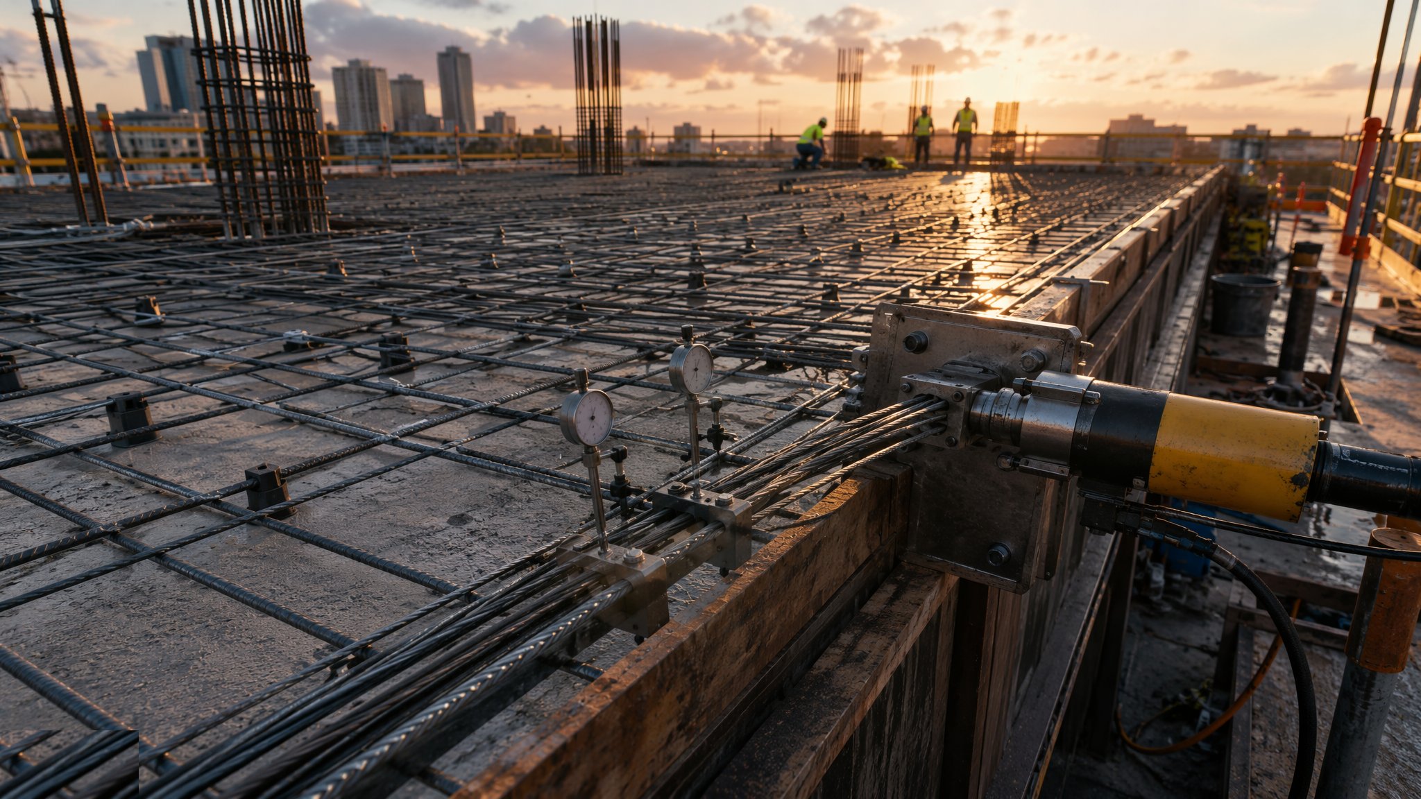 Post-tensioned slabs — Concrete Frame Construction