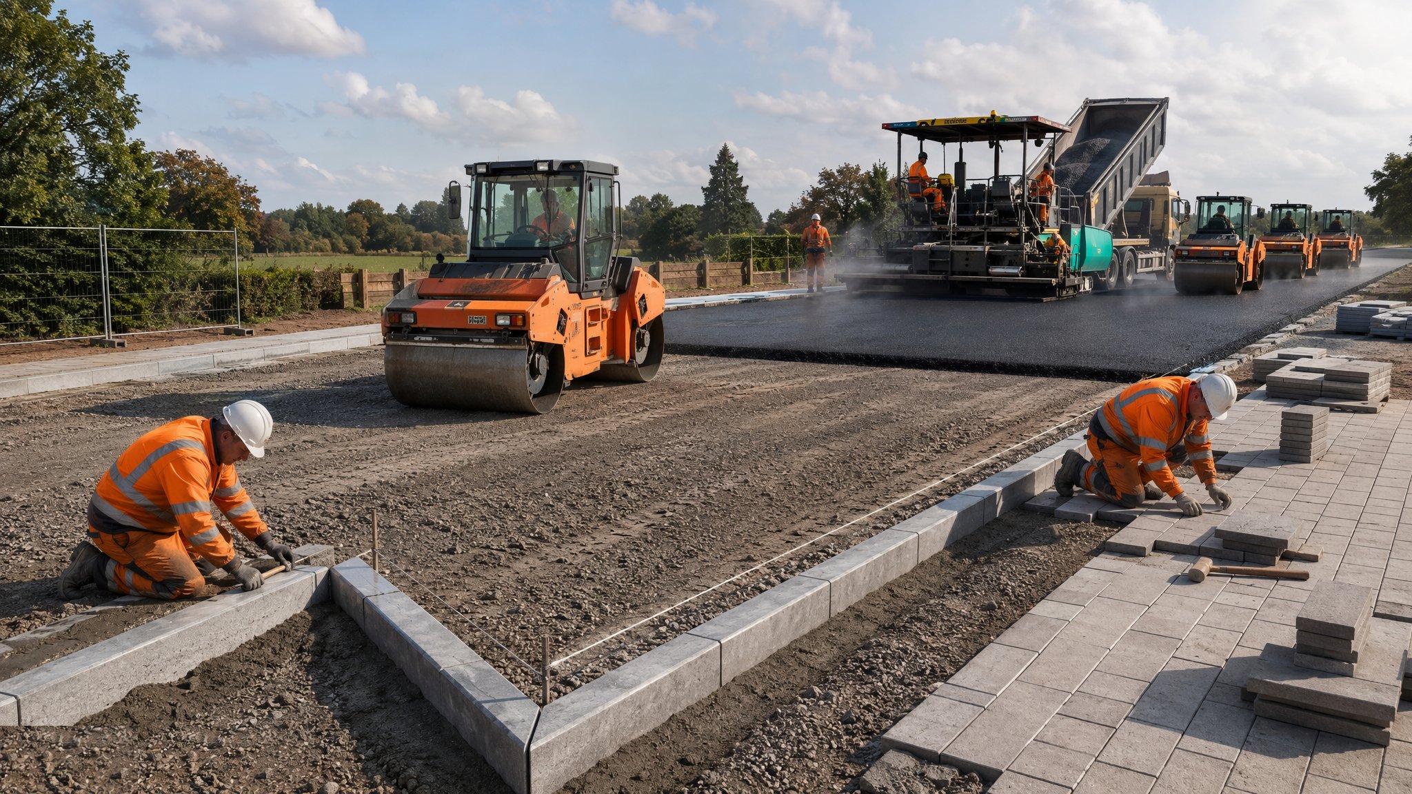 Roads, pavements and kerbs — External Works & Landscaping