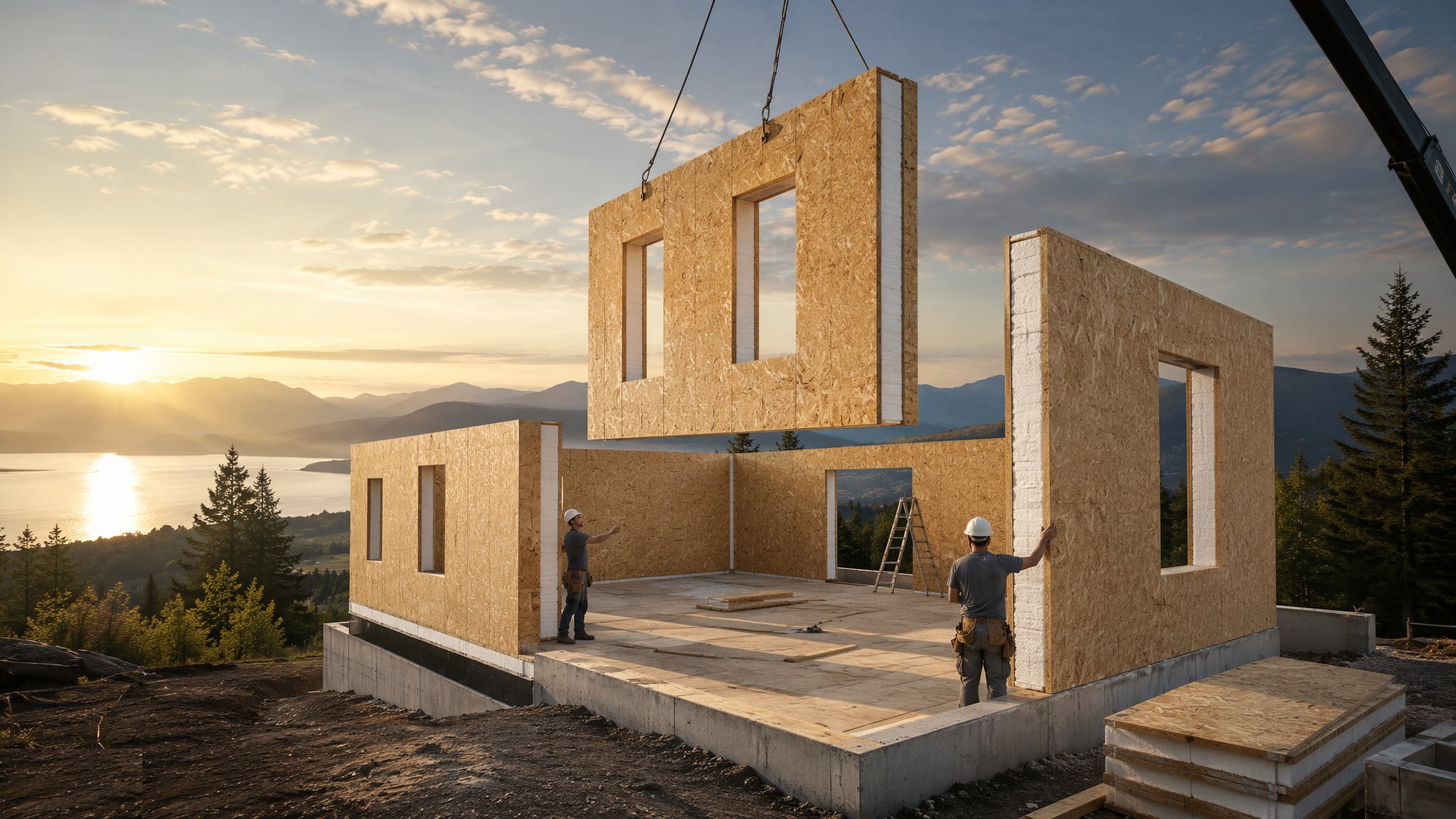 SIPs — structural insulated panels — Masonry & Timber Frame