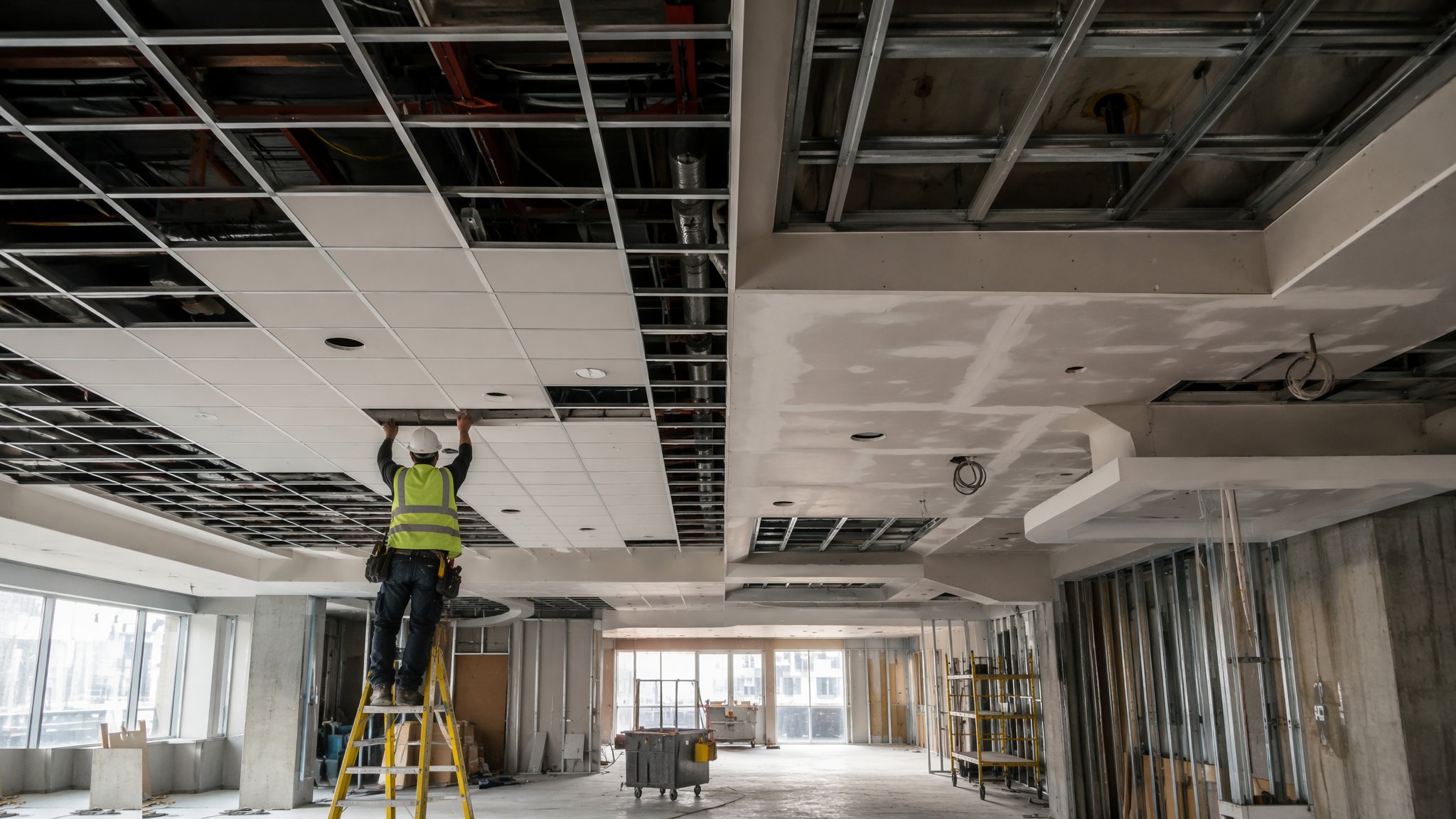 Suspended and MF ceilings — Internal Finishes