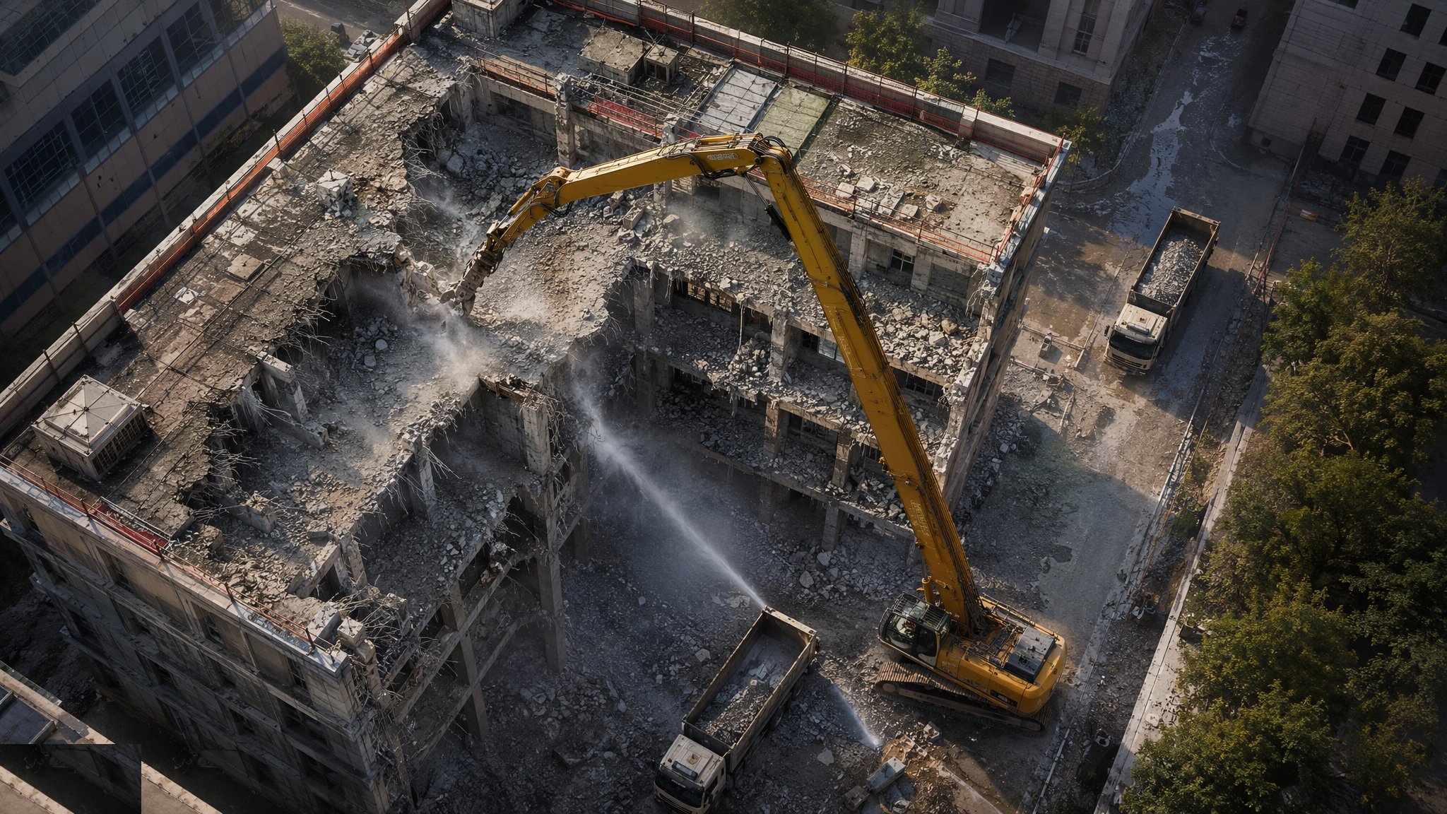 Top-down mechanical demolition — Site Clearance & Demolition
