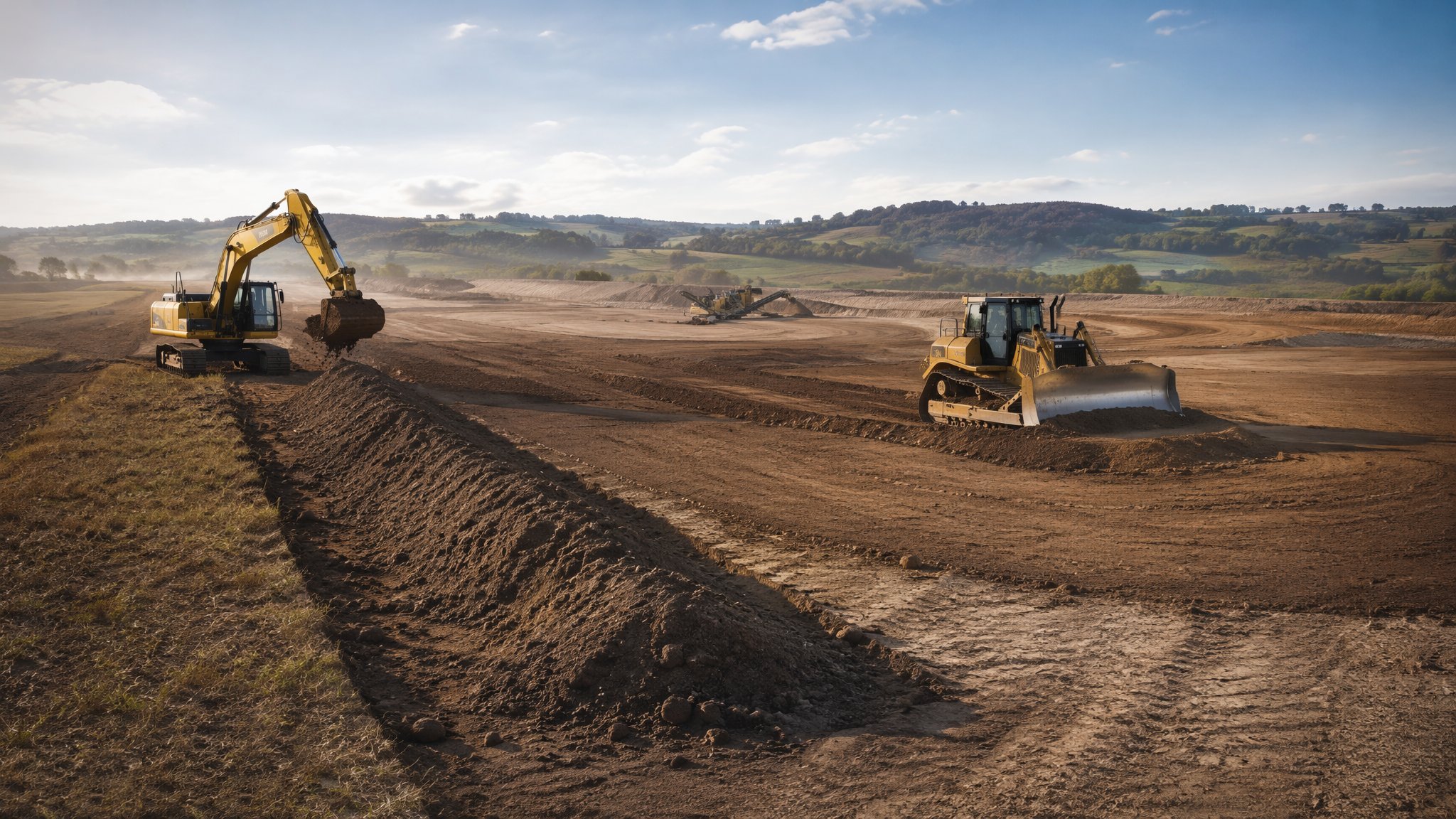 Topsoil strip and landscape profiling — Earthworks & Excavation