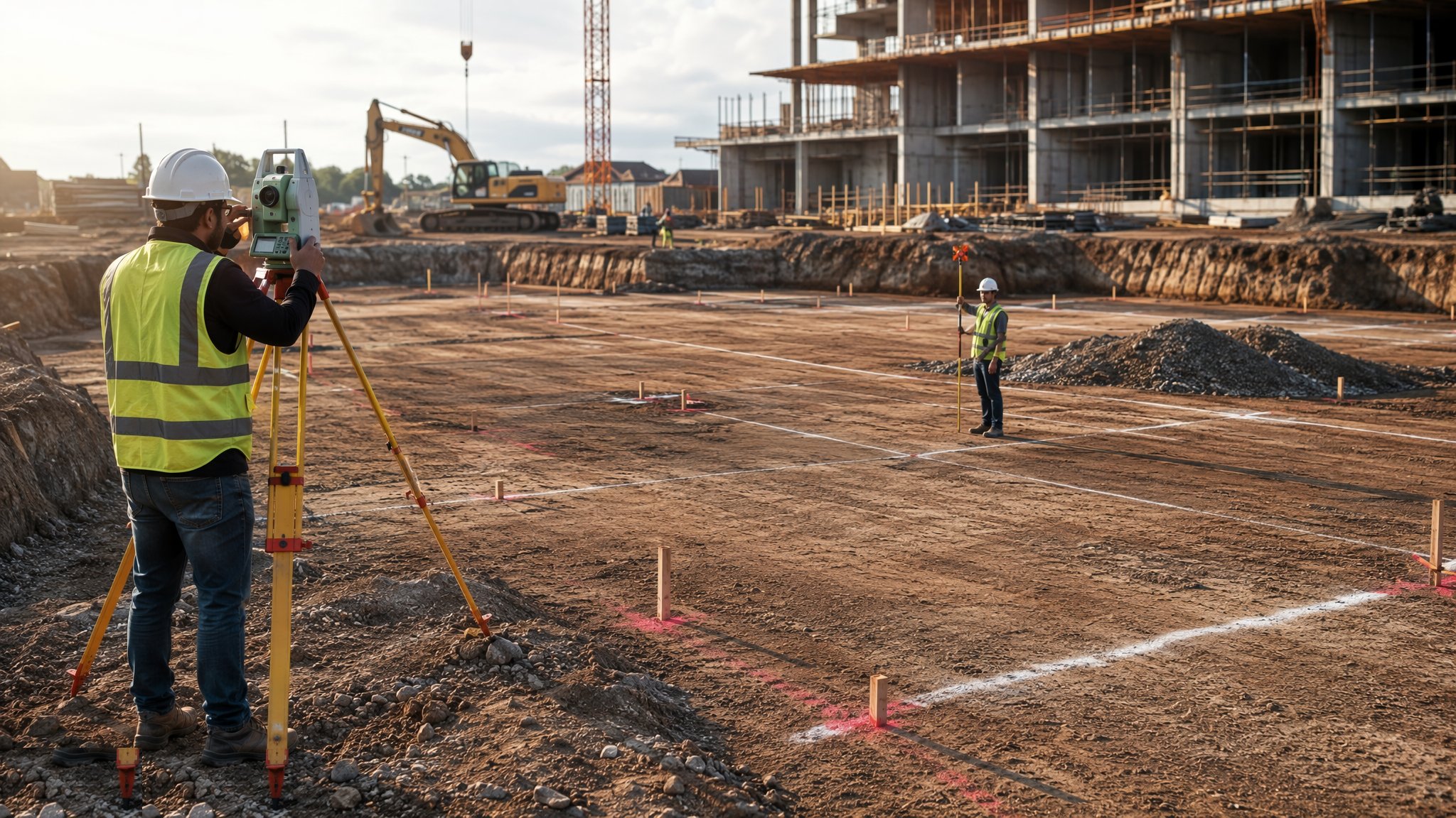 Total station (traverse) control — Setting Out & Survey Control