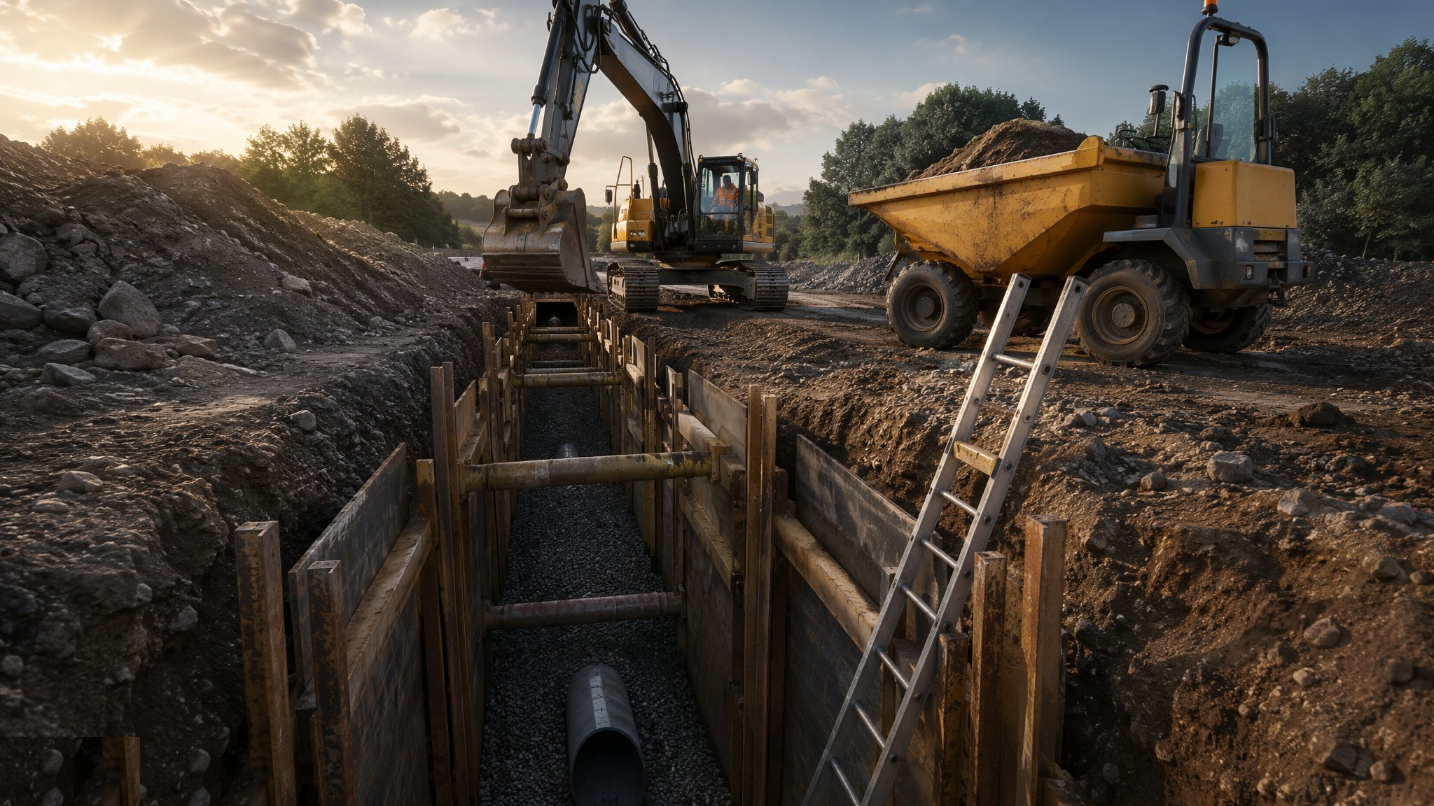 Trench excavation — Earthworks & Excavation