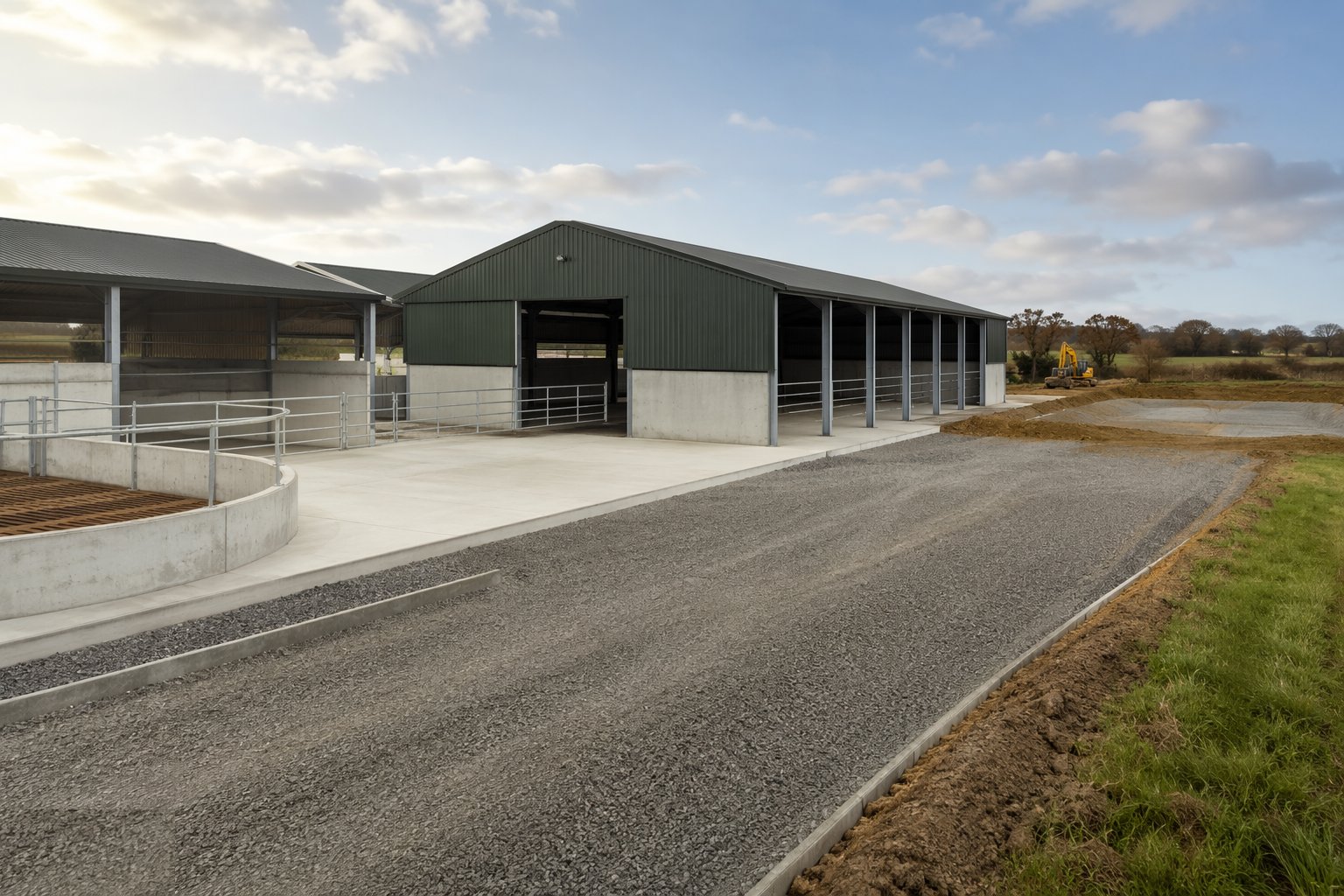 Lay the tracks, yards and finishing works — Agricultural Buildings, step 6