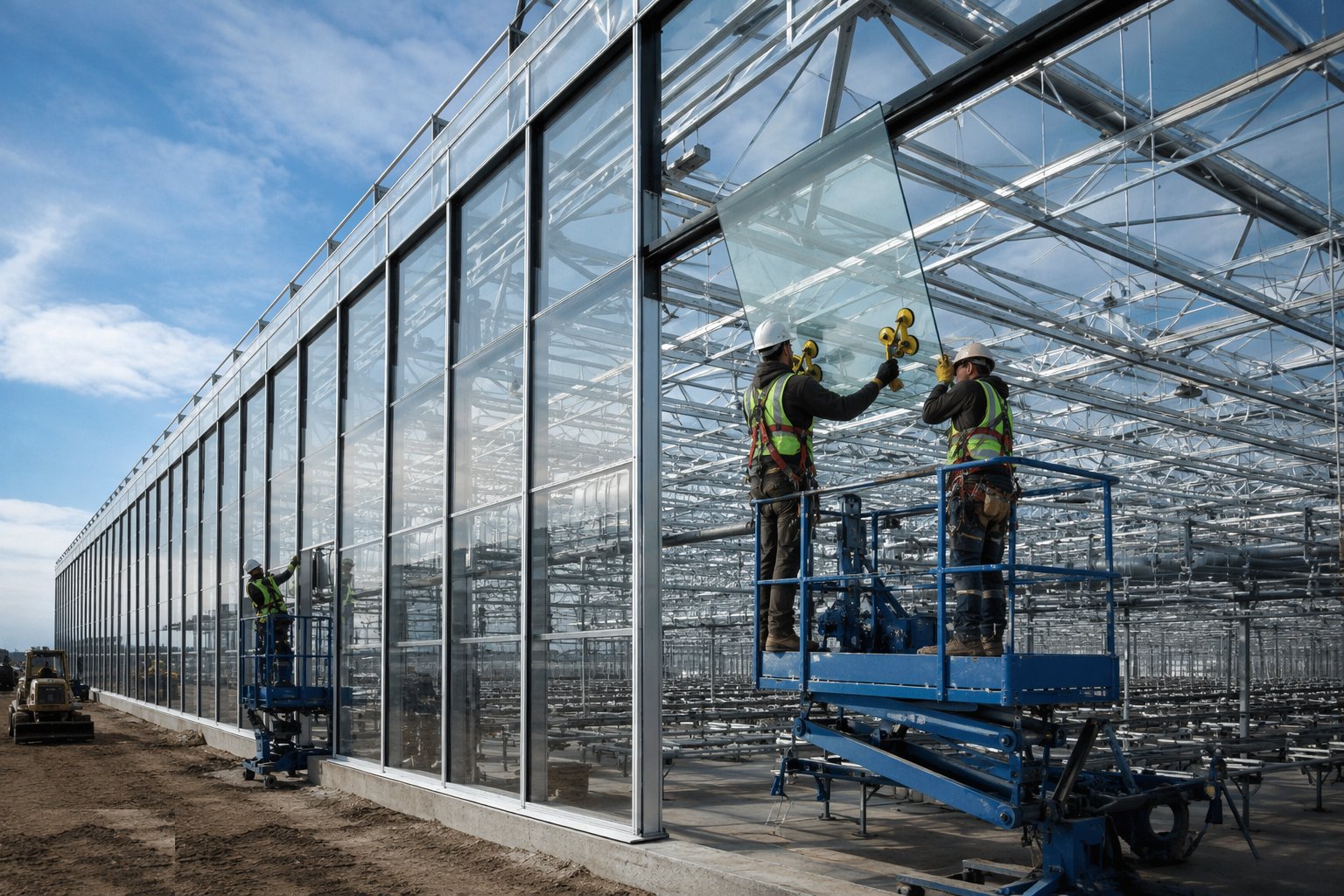 Glaze the envelope — Glasshouses & Vertical Farms, step 3