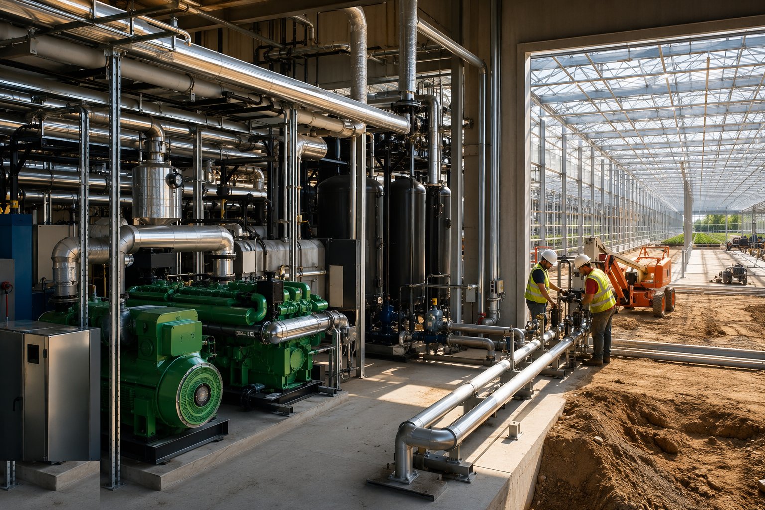 Interface the energy centre and CO2 systems — Glasshouses & Vertical Farms, step 5